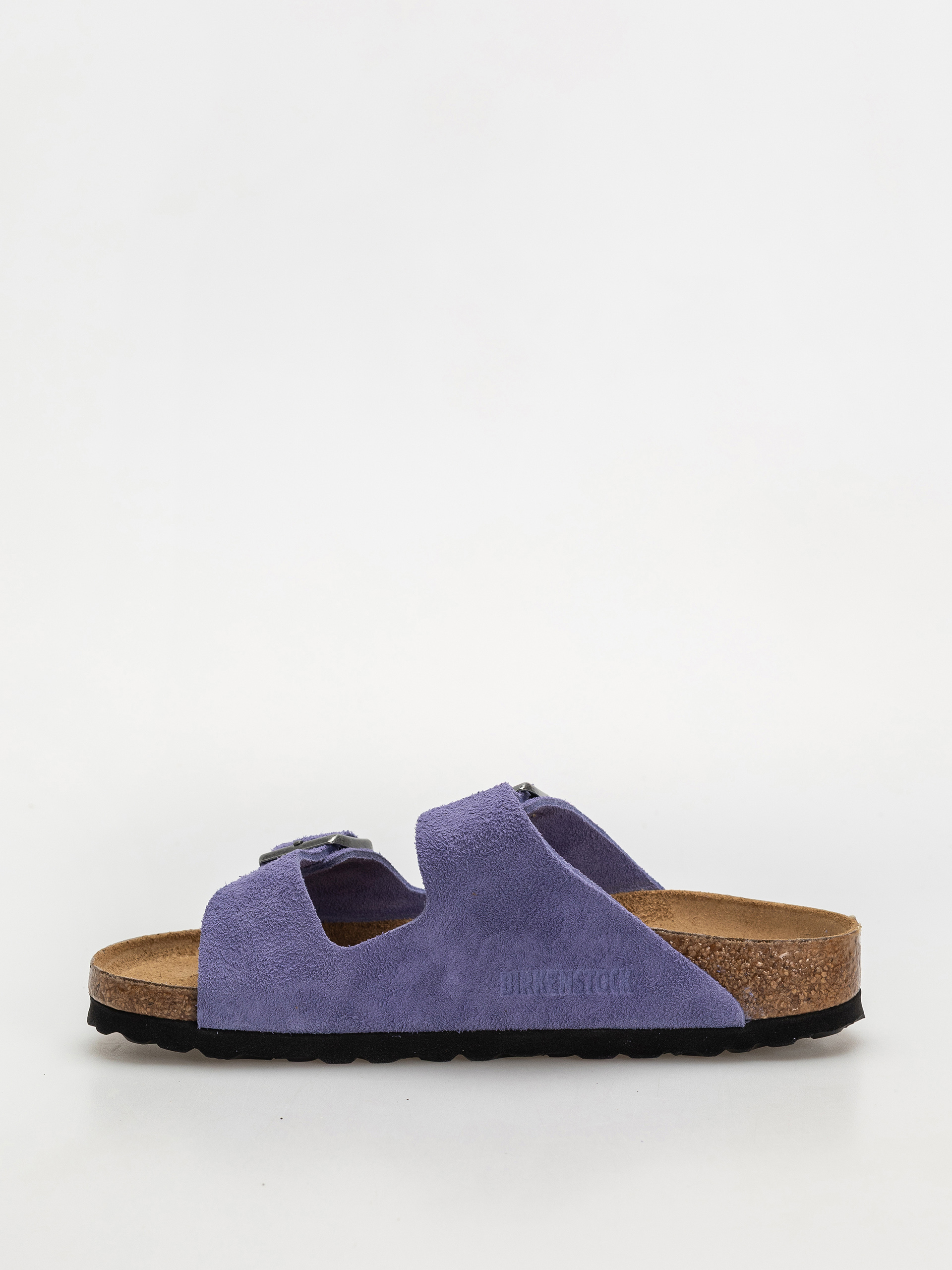 Plážovky Birkenstock Arizona Suede Leather Narrow Wmn (purple dusk)