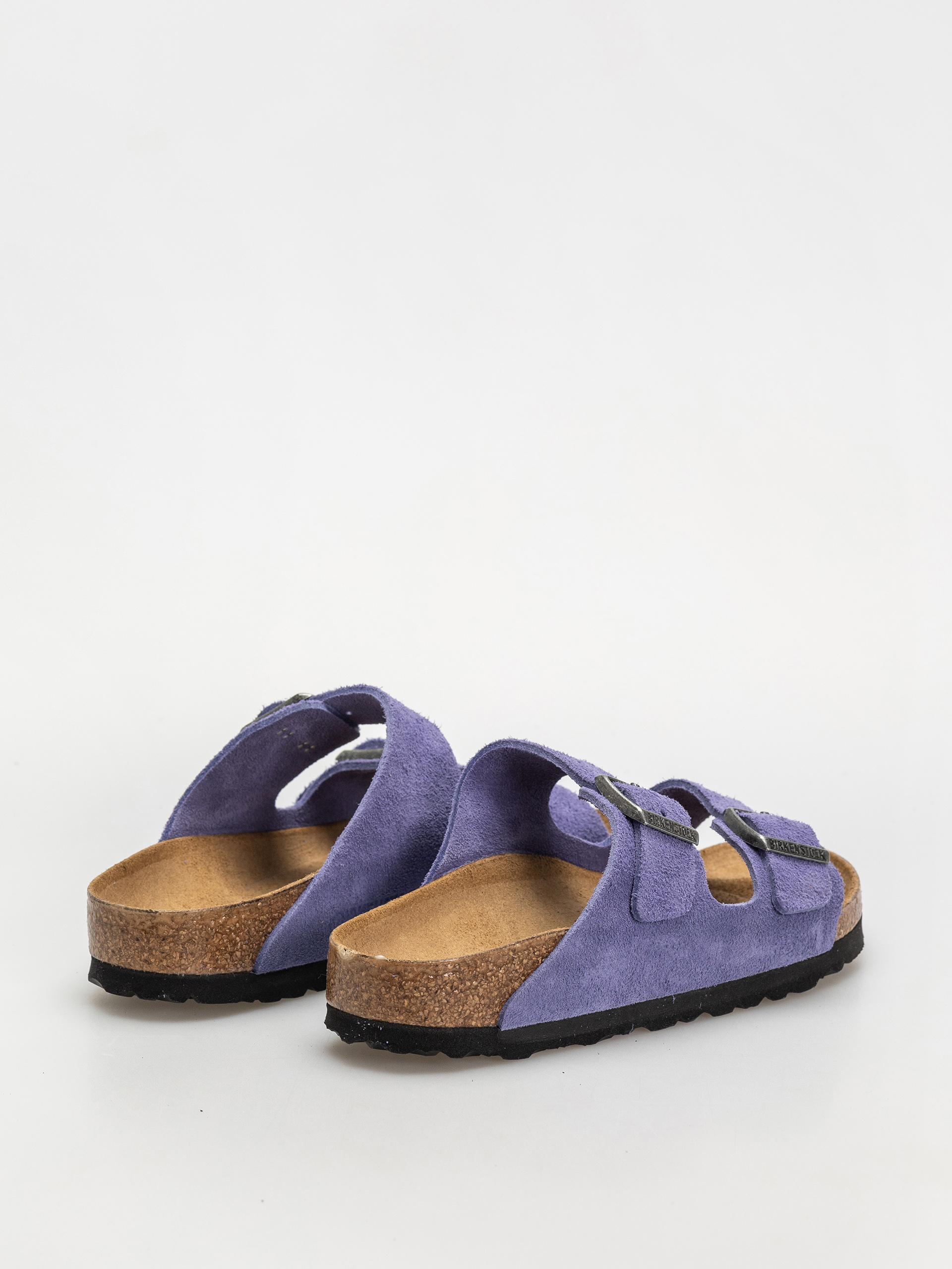 Plážovky Birkenstock Arizona Suede Leather Narrow Wmn (purple dusk)