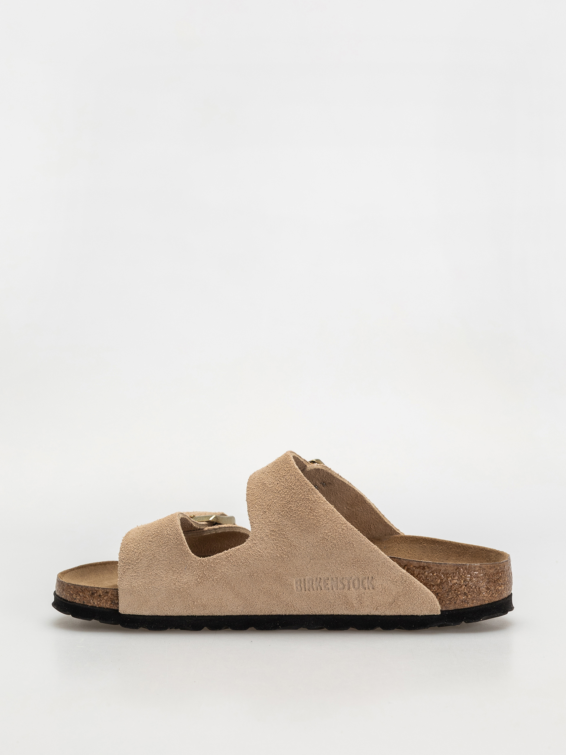 Plážovky Birkenstock Arizona Suede Leather Narrow Wmn (sandcastle)