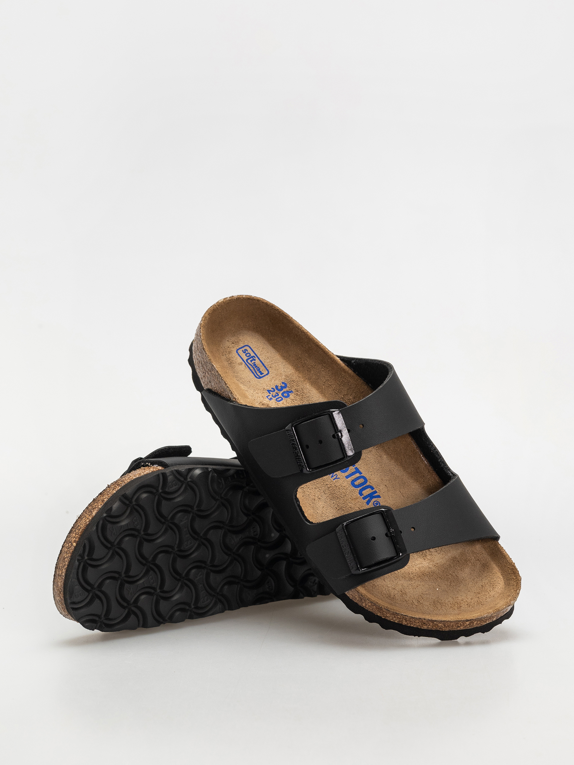 Plážovky Birkenstock Arizona Sfb Briko Flor Narrow Wmn (black)