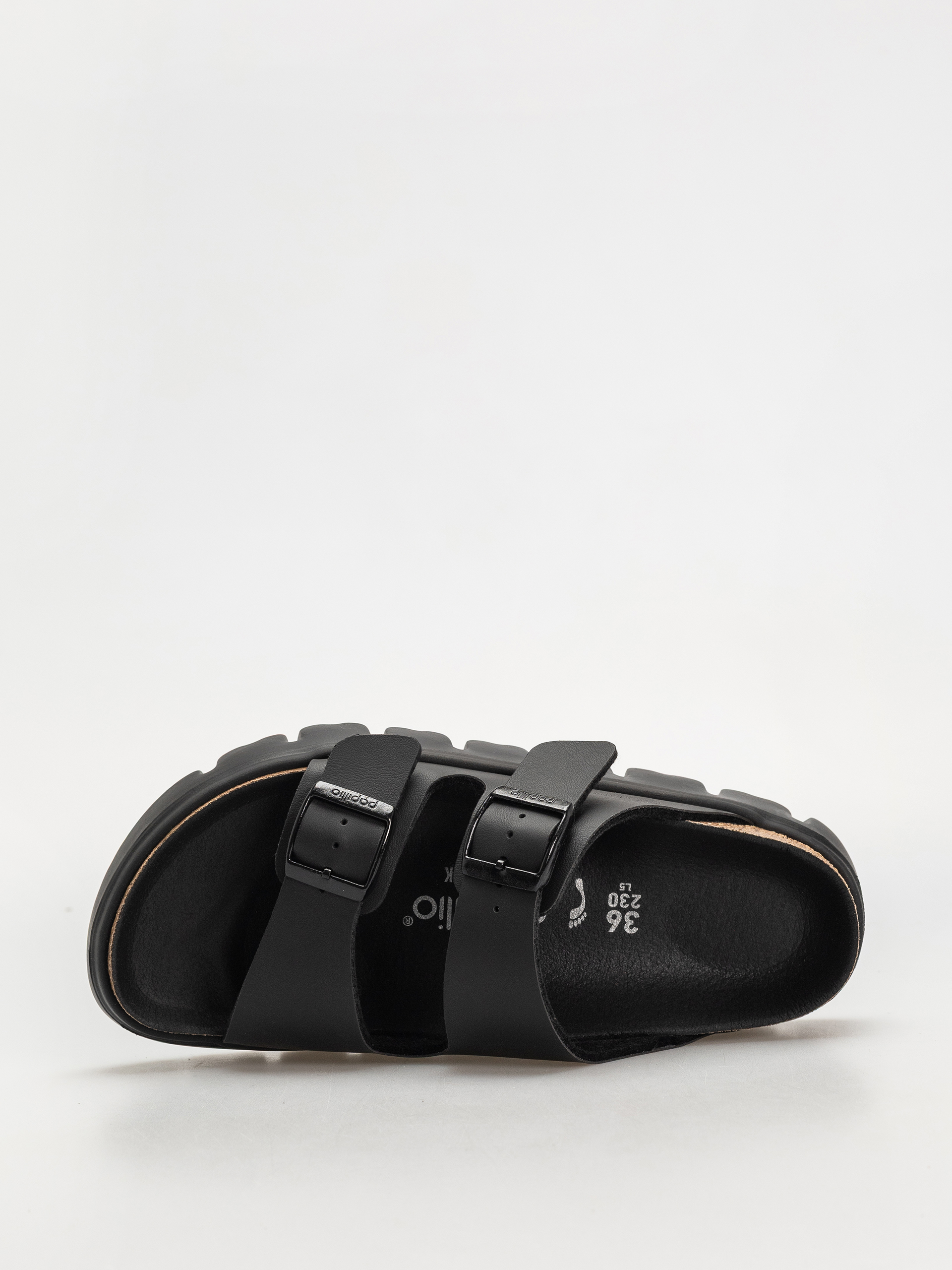Plážovky Birkenstock Arizona Chunky Briko Flor Narrow Wmn (black/black)
