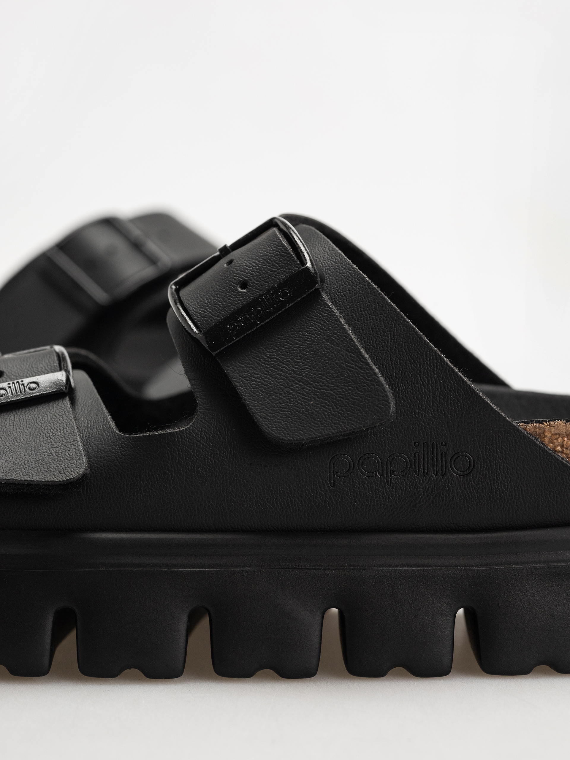 Plážovky Birkenstock Arizona Chunky Briko Flor Narrow Wmn (black/black)