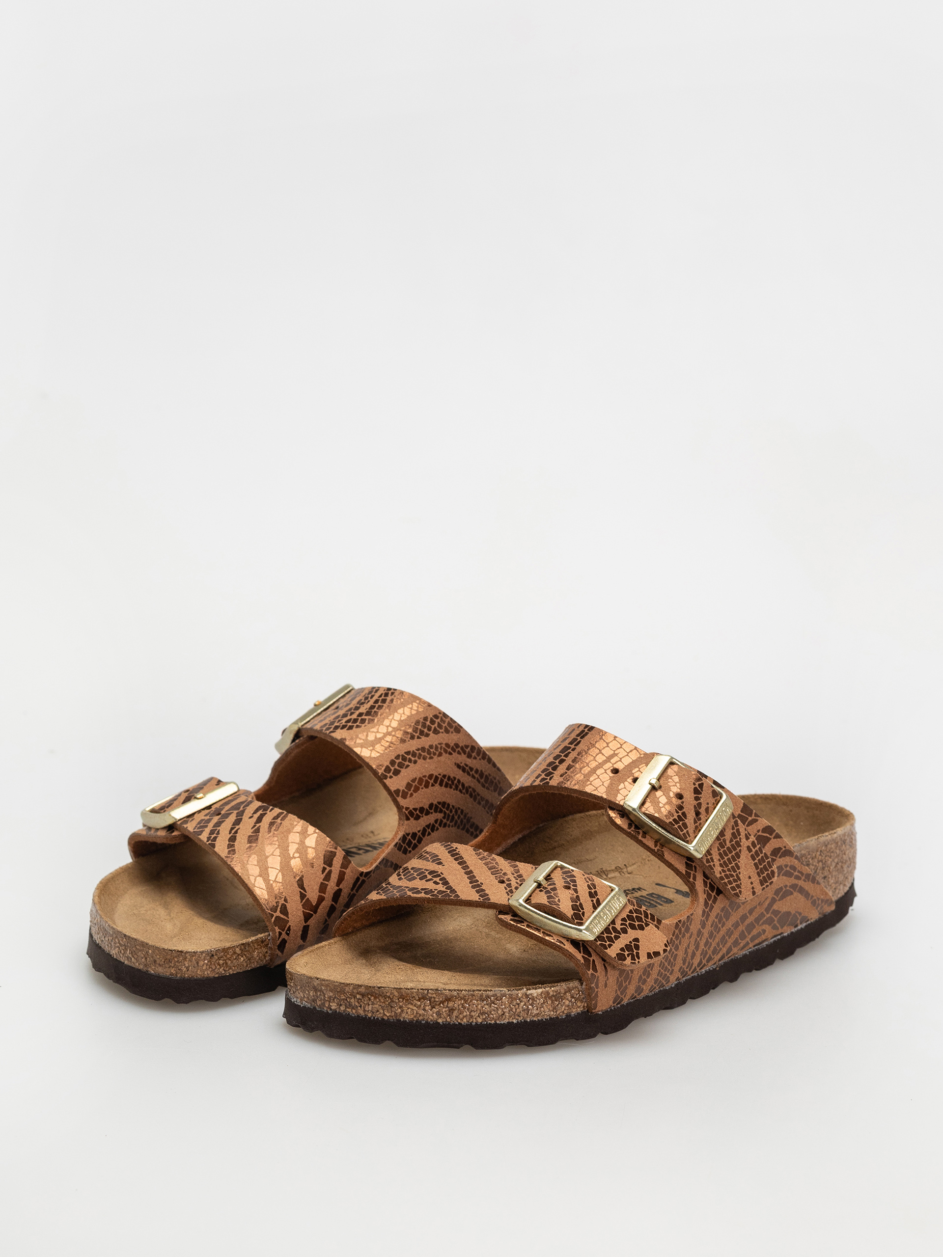 Plážovky Birkenstock Arizona Animal Print Narrow Wmn (zebra pecan)