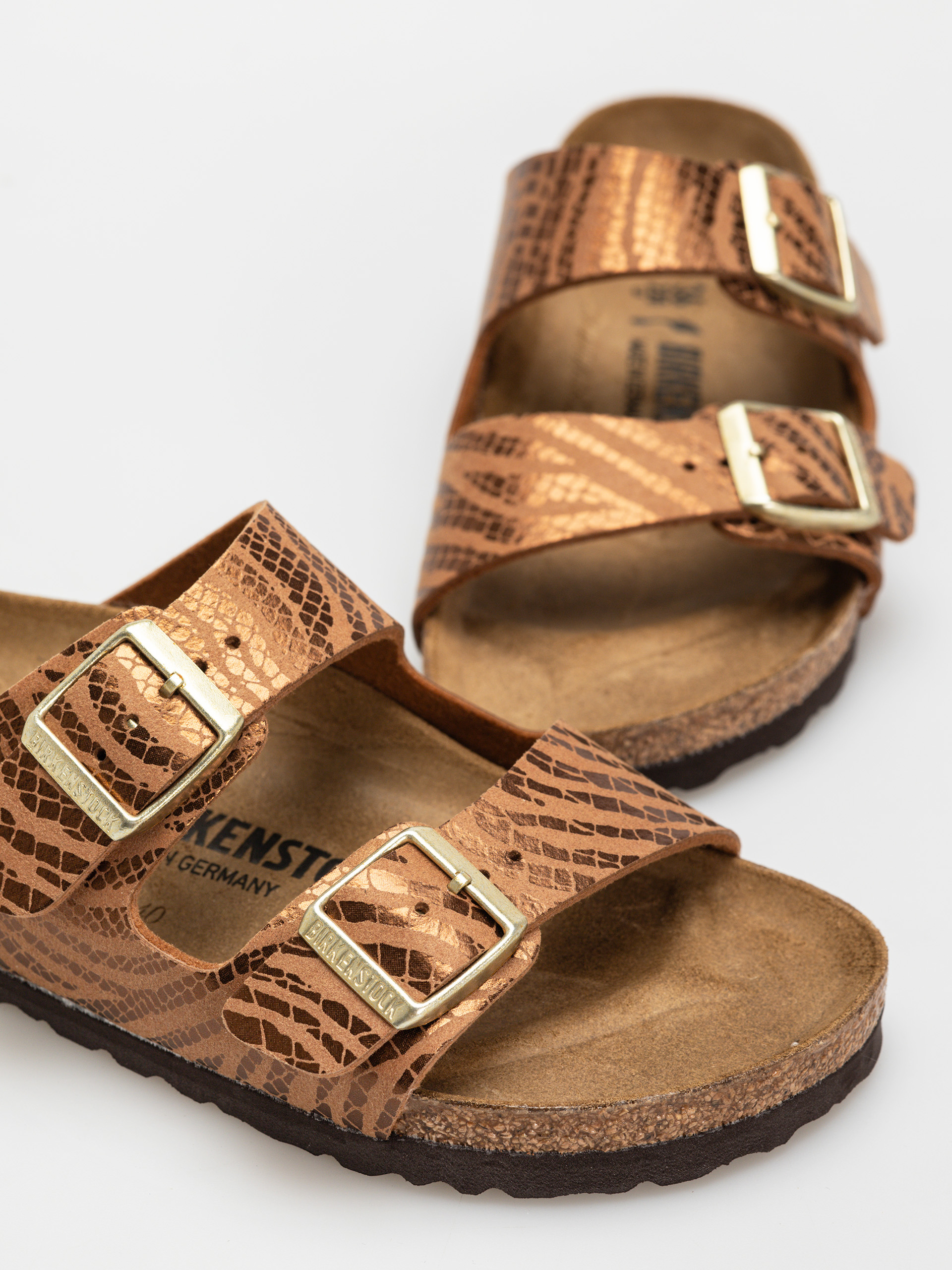 Plážovky Birkenstock Arizona Animal Print Narrow Wmn (zebra pecan)