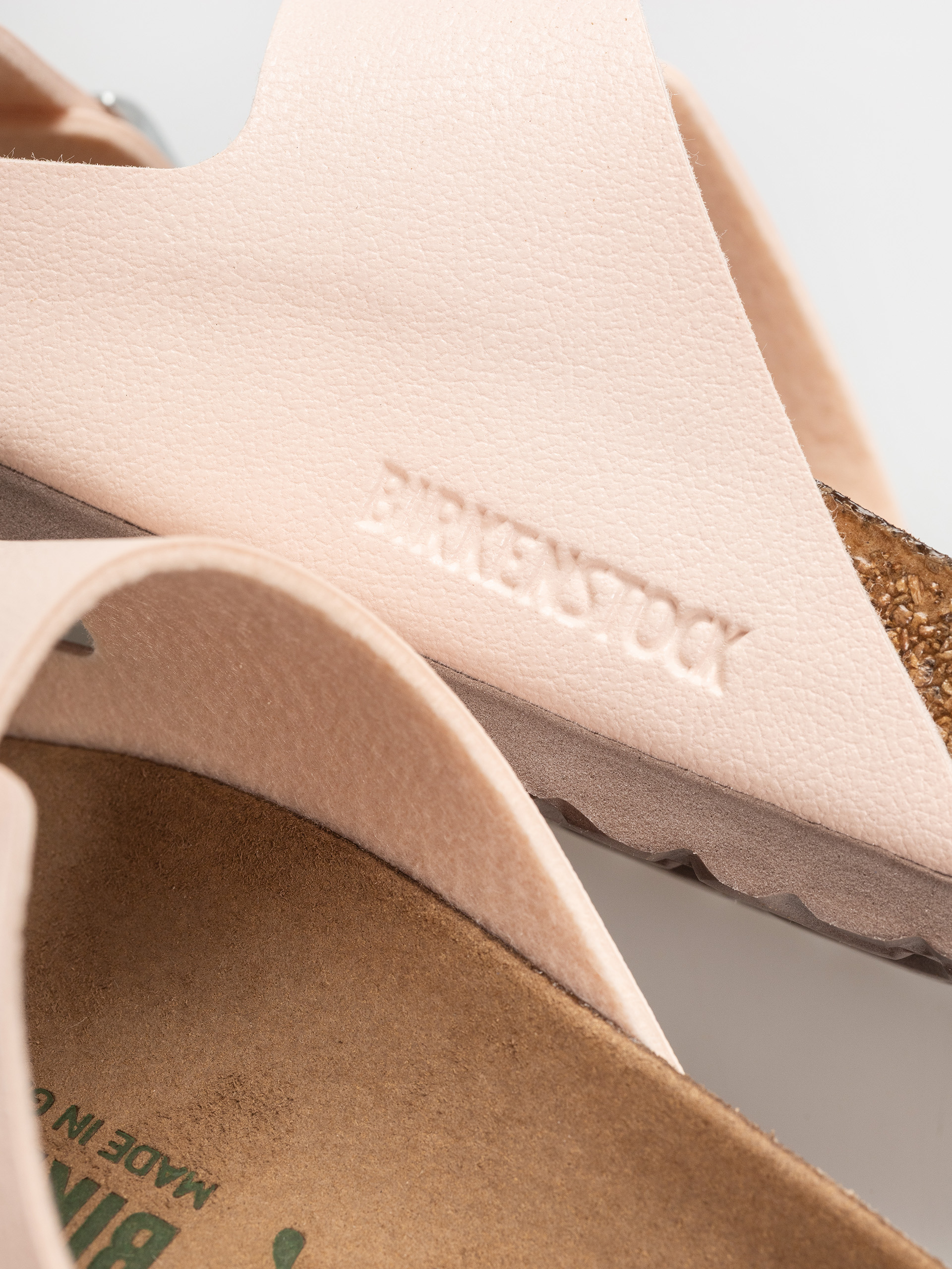 Plážovky Birkenstock Arizona Birko Flor Nubuck Narrow Wmn (light rose)