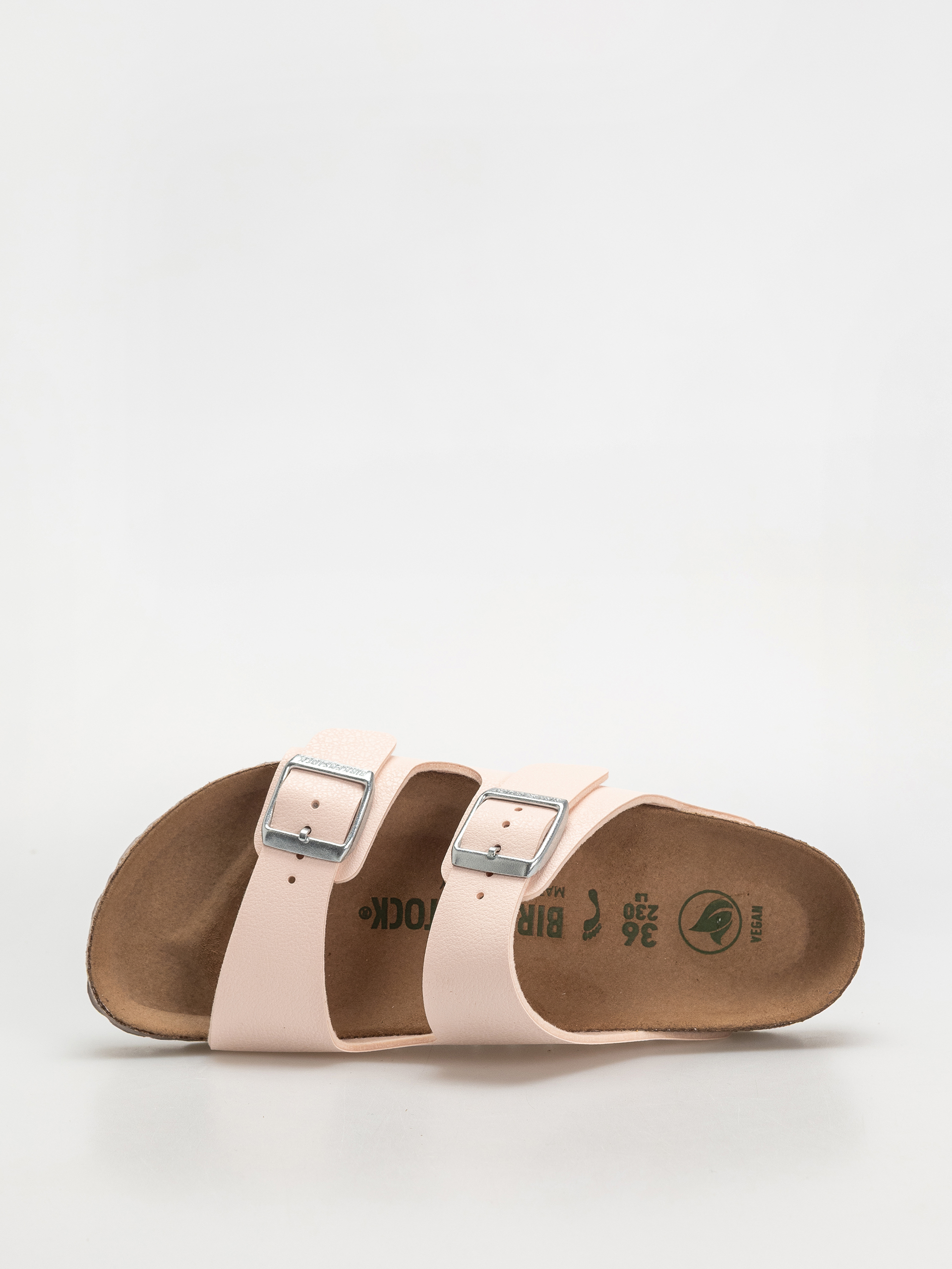 Plážovky Birkenstock Arizona Birko Flor Nubuck Narrow Wmn (light rose)