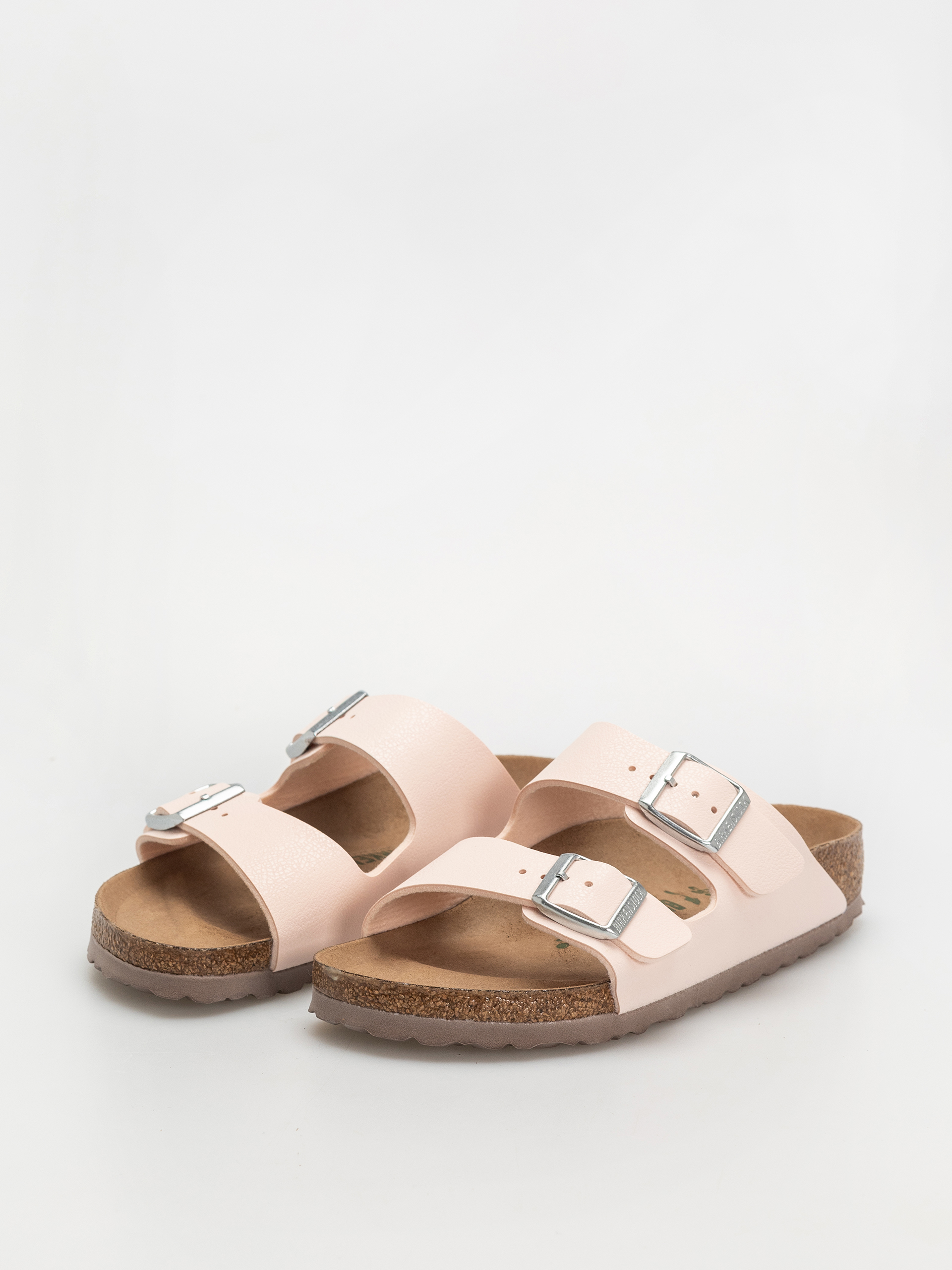 Plážovky Birkenstock Arizona Birko Flor Nubuck Narrow Wmn (light rose)