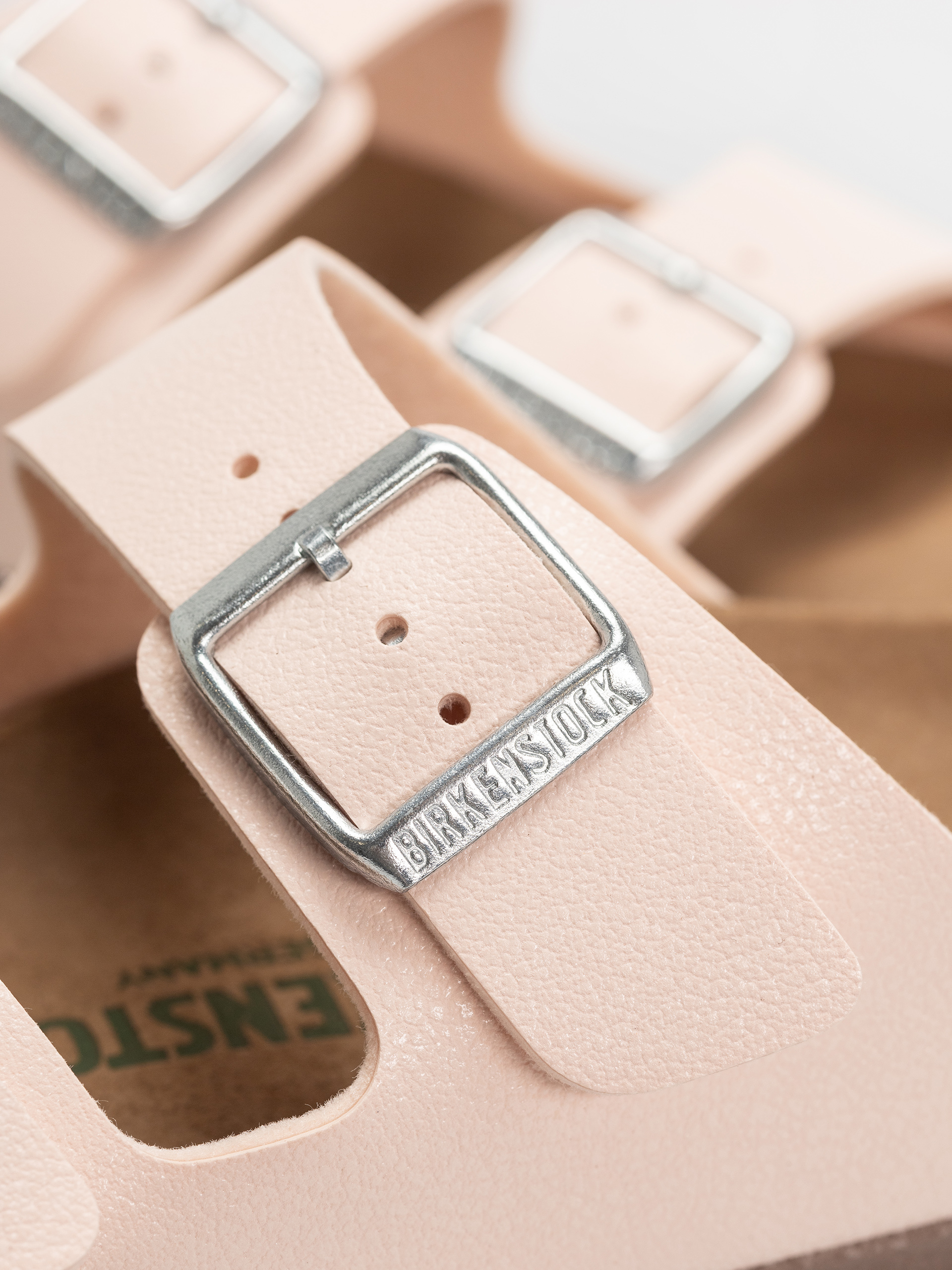 Plážovky Birkenstock Arizona Birko Flor Nubuck Narrow Wmn (light rose)