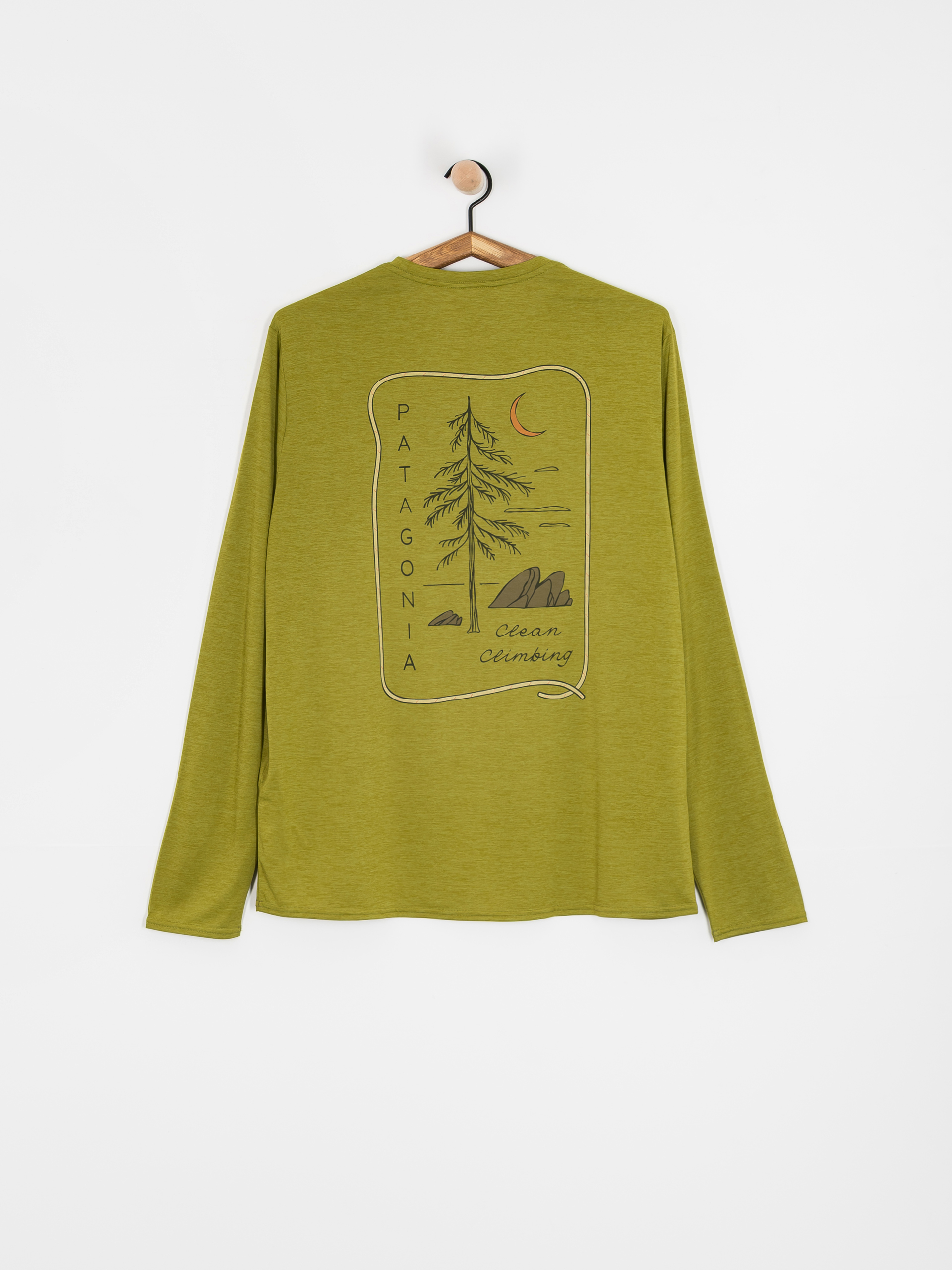 Triko Patagonia Cap Cool Daily Graphic (clean climb roots/graze green x-dye)