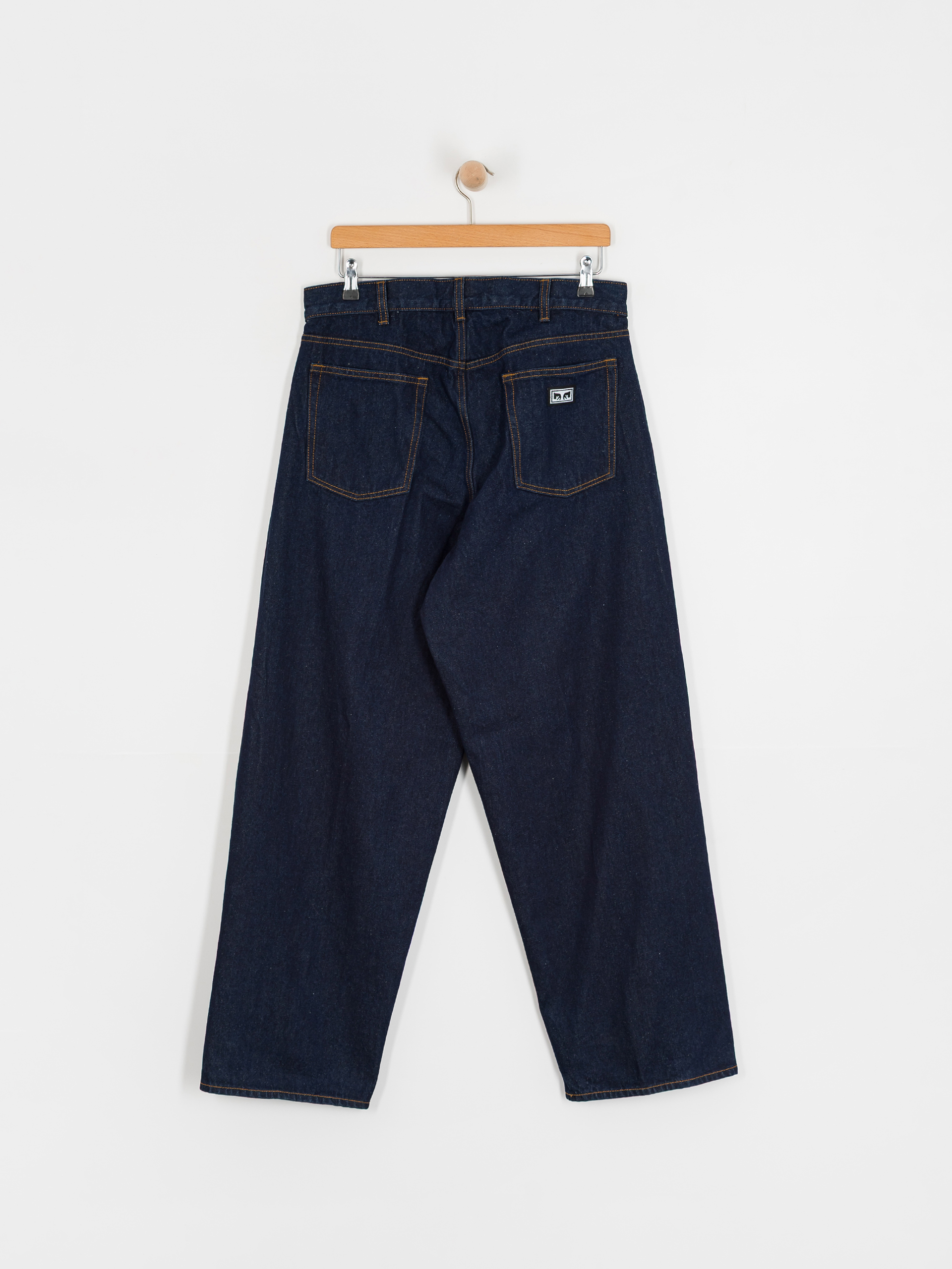 Kalhoty OBEY Bigwig Baggy Denim (rinse indigo)