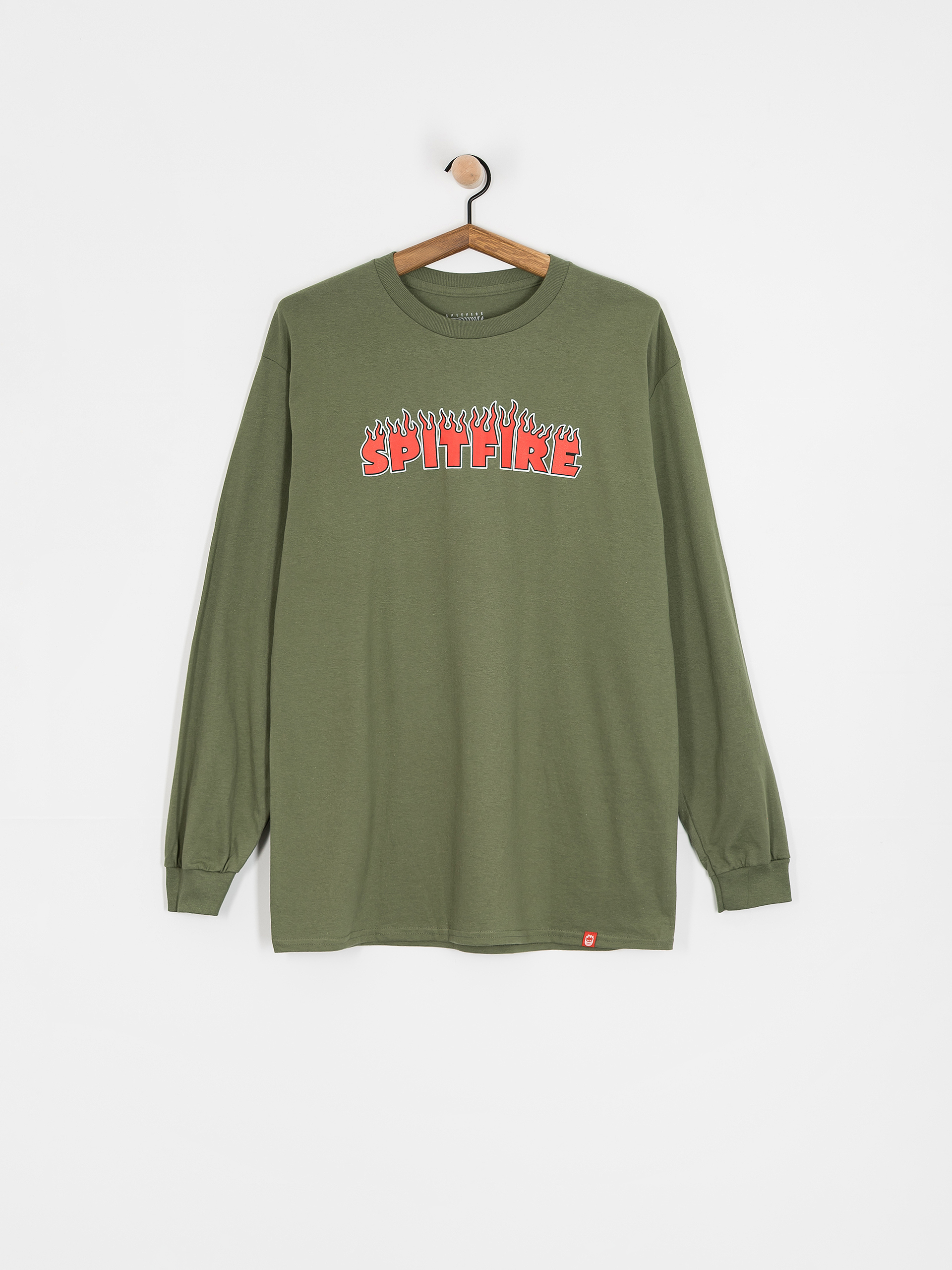 Triko Spitfire Demonseed Script (military green/red black & white print)