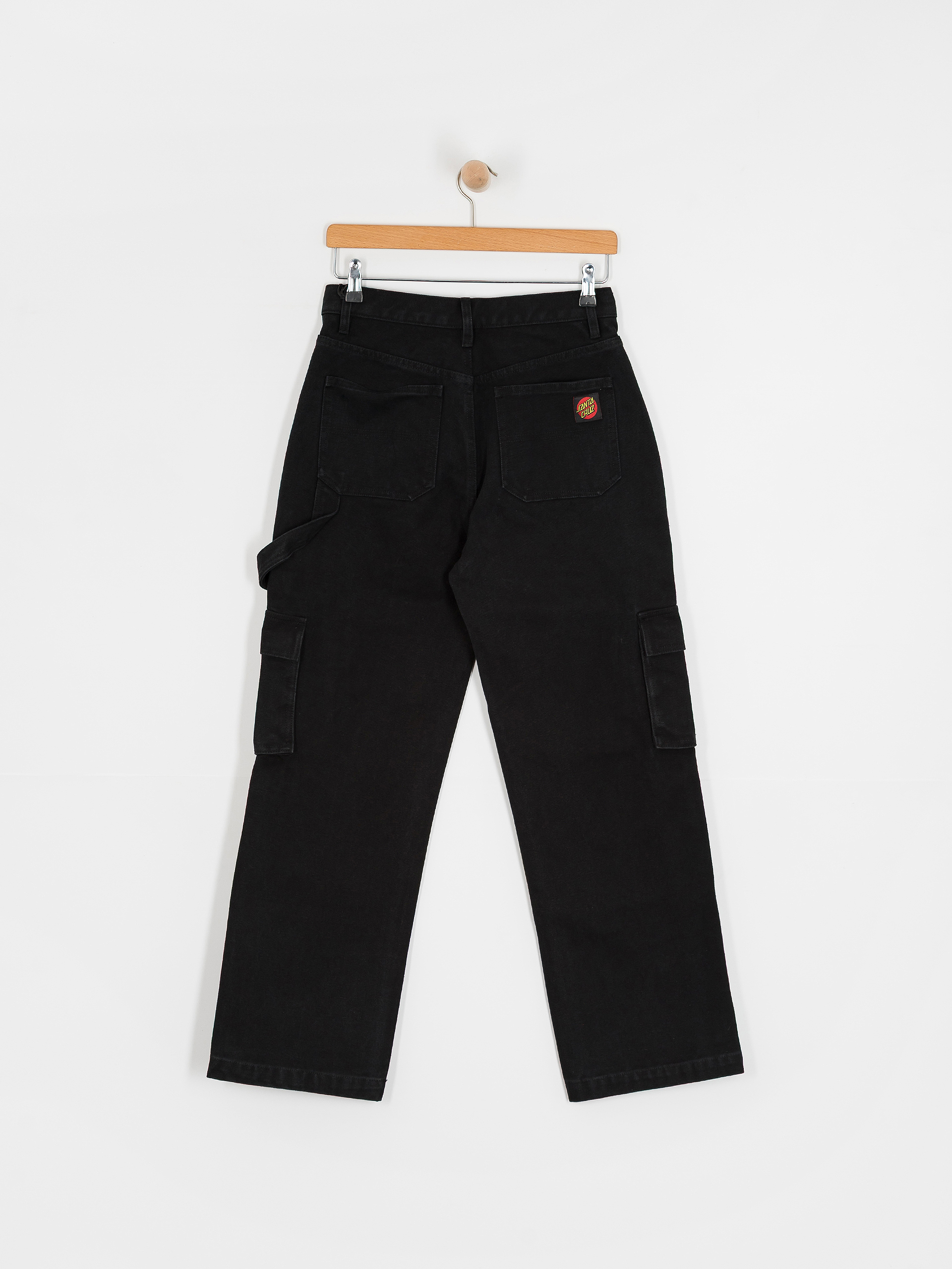 Kalhoty Santa Cruz Workers Cargo Wmn (black wash)
