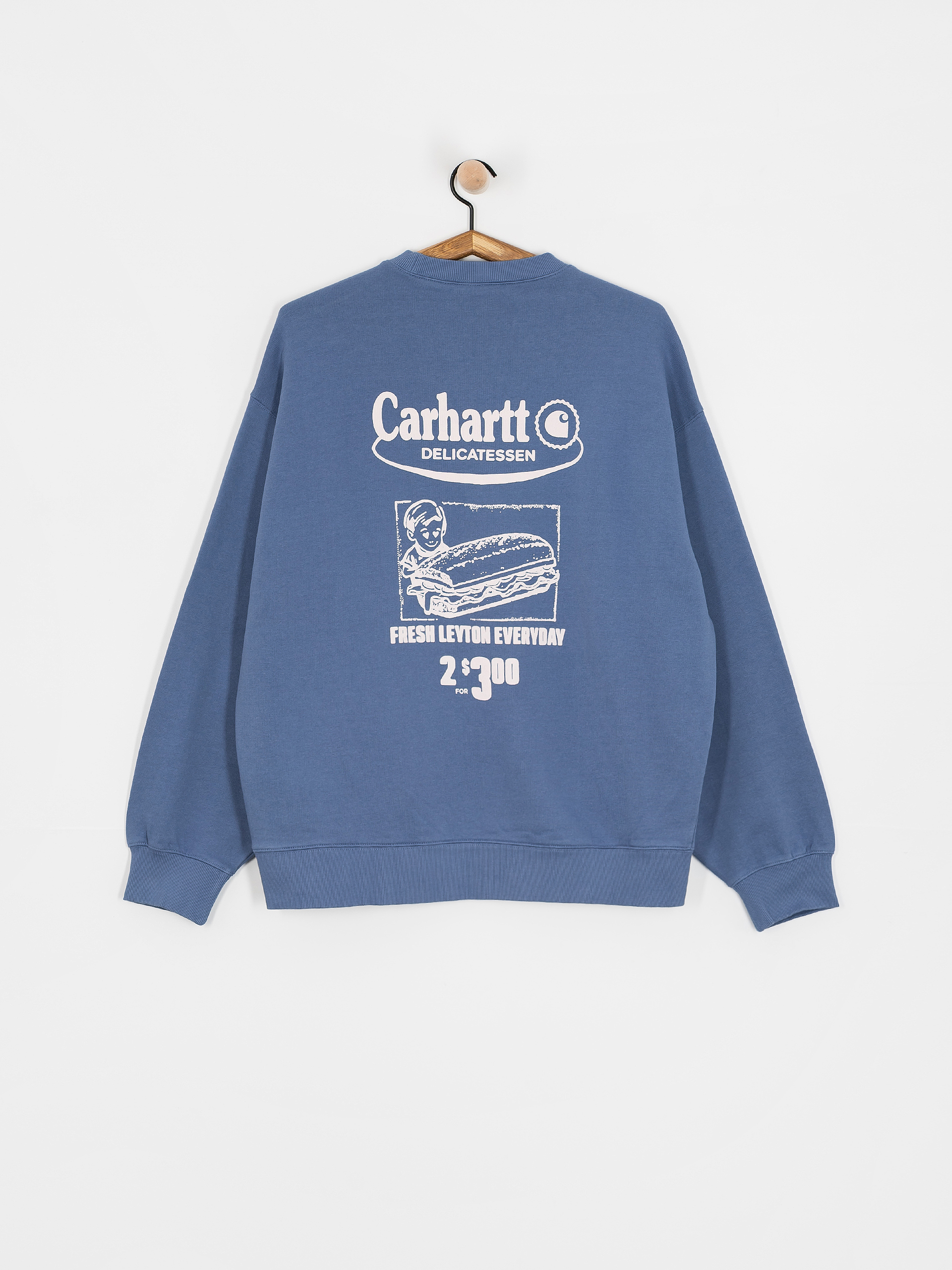 Mikina Carhartt WIP Catalogue (blue iris/air pink)