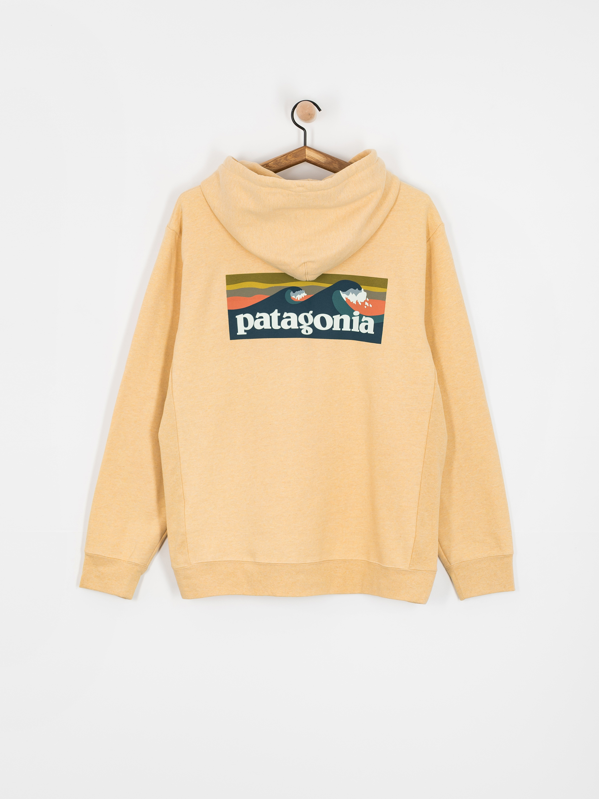Mikina s kapucí Patagonia Boardshort Logo Uprisal HD (beeswax tan)