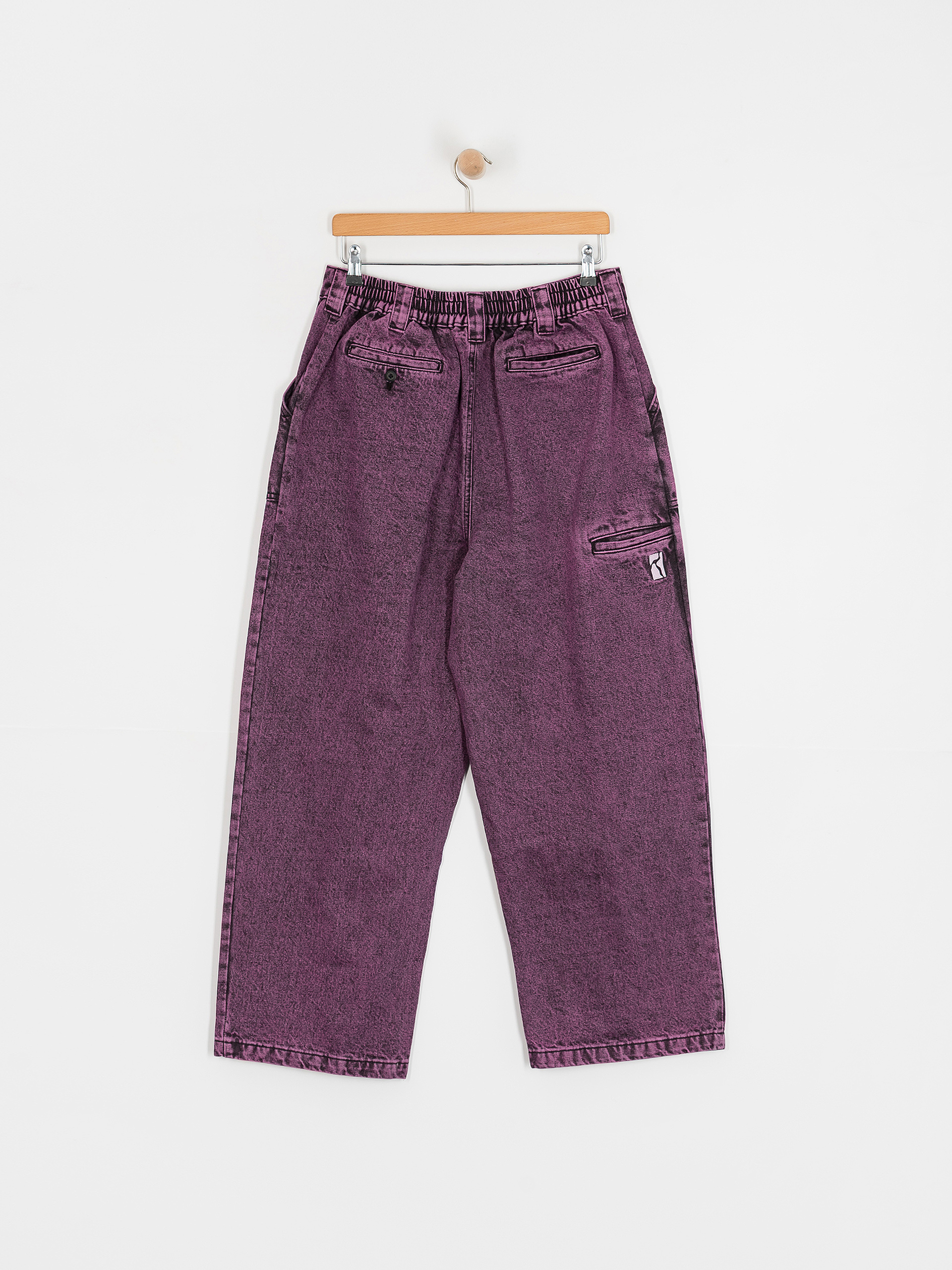 Kalhoty Poetic Collective Painter (purple acid wash denim)