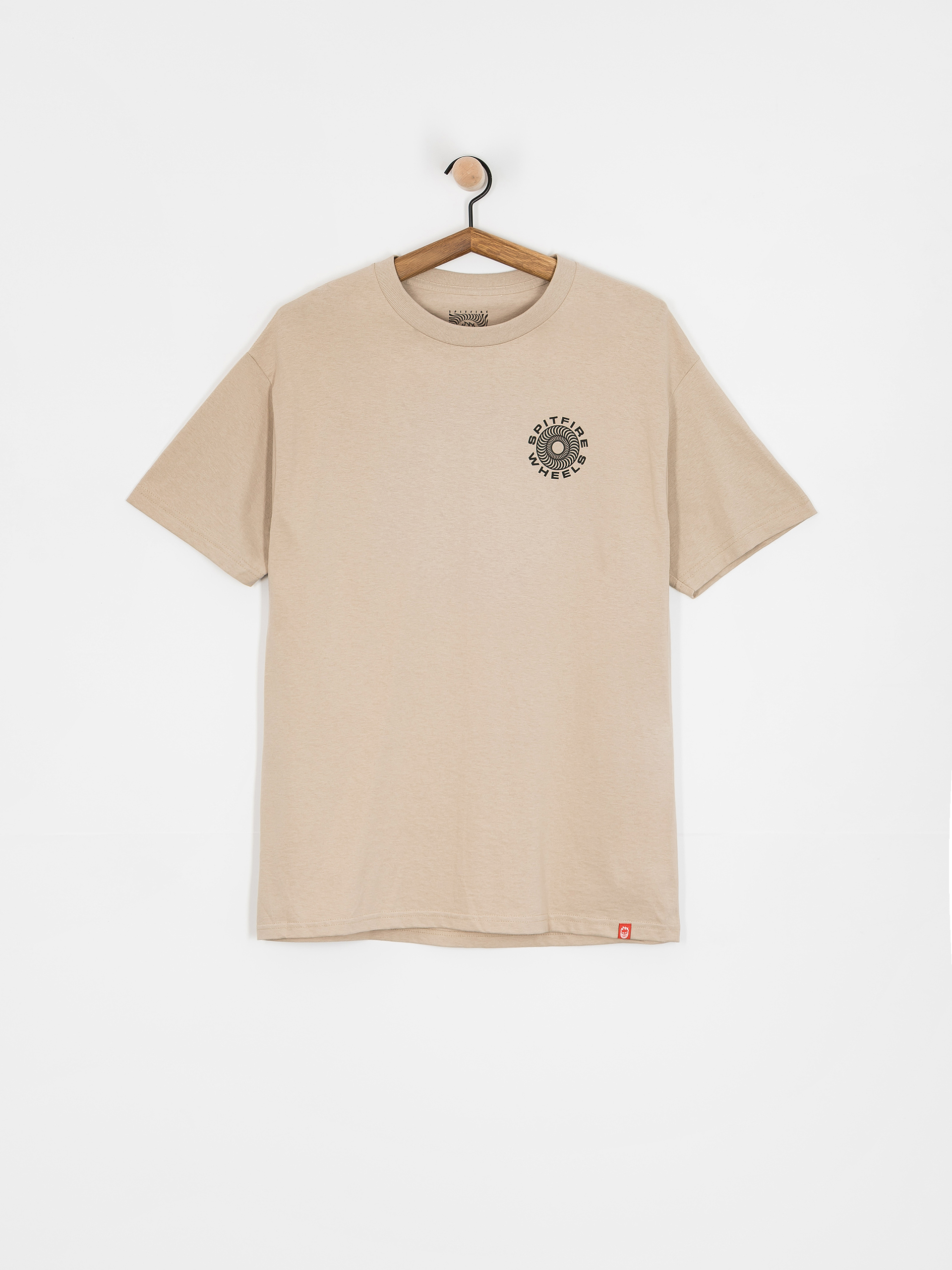 Tričko Spitfire Classic 87 Swirl Fill (sand/black & white prints)