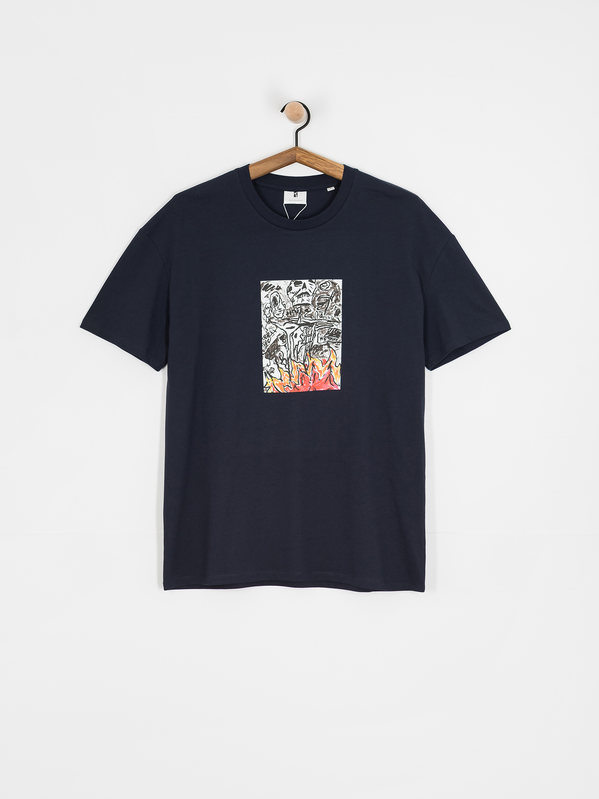 Triu010dko Poetic Collective Burning Skull (navy)