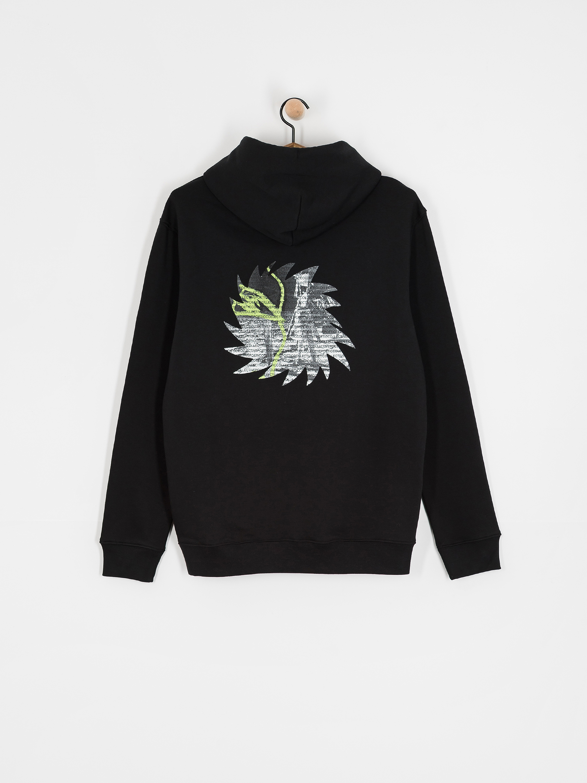 Mikina s kapucí Poetic Collective Space HD (black)