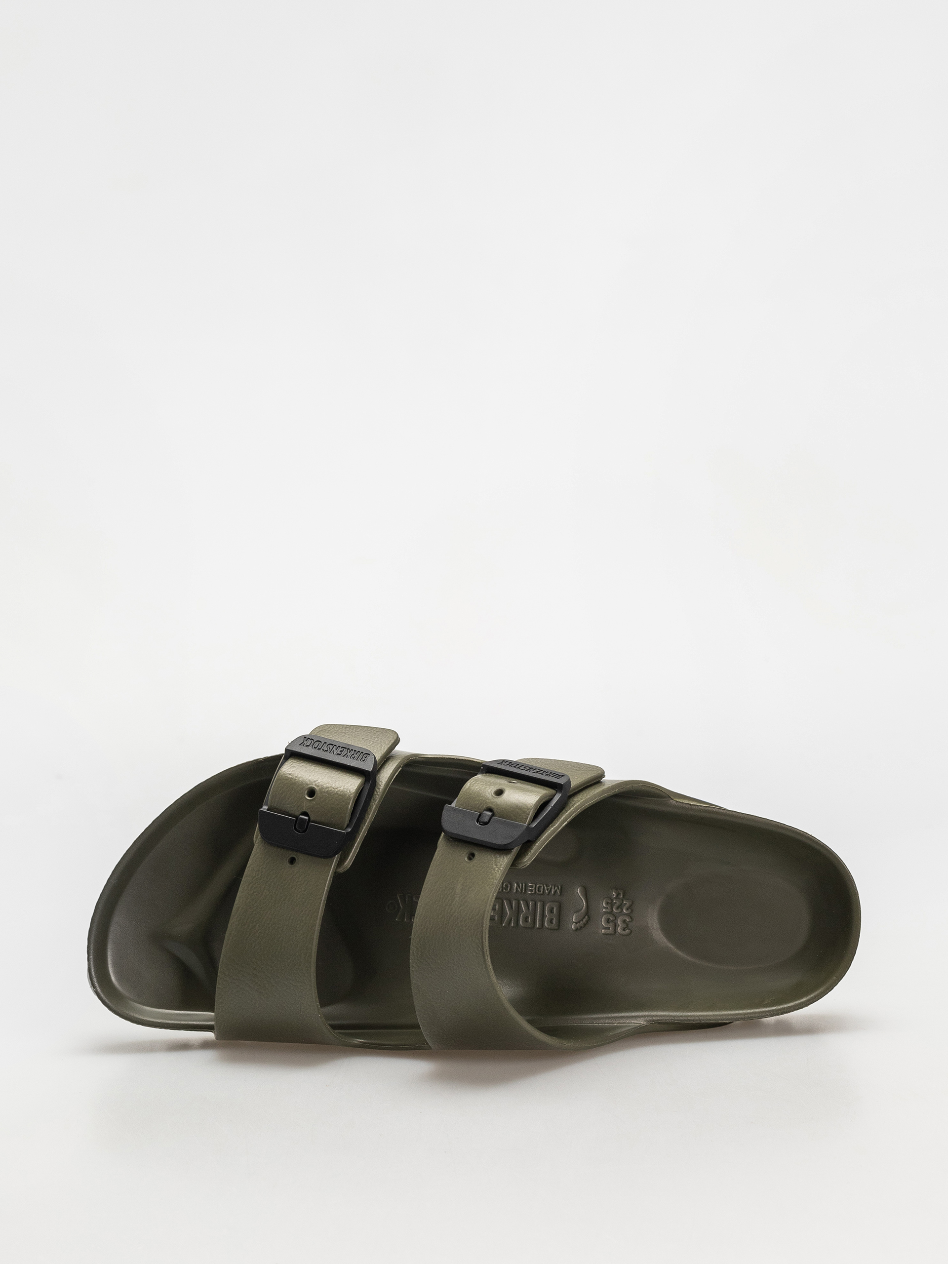 Plážovky Birkenstock Arizona Stealth Buckle EVA Narrow Wmn (khaki/black)