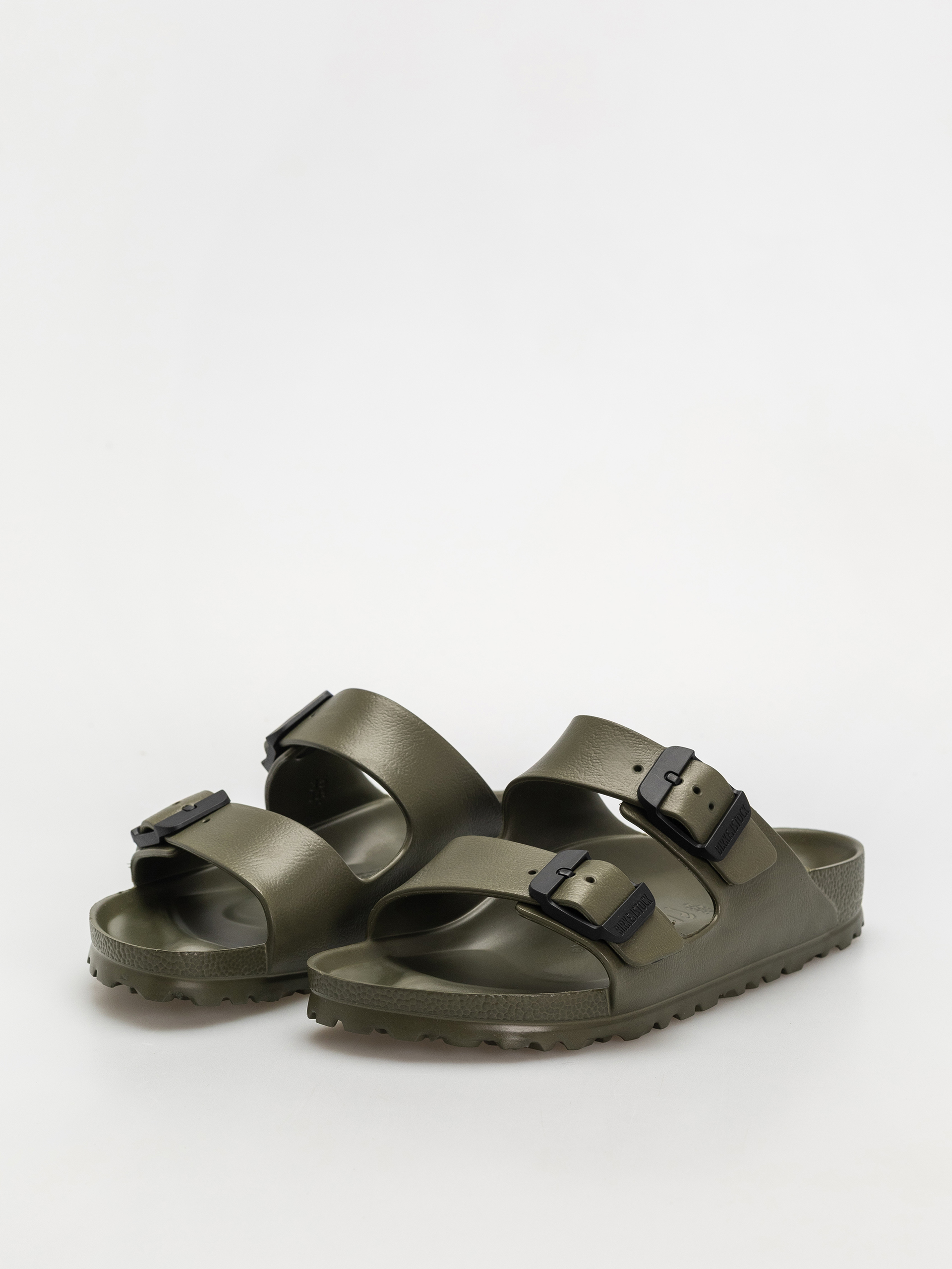 Plážovky Birkenstock Arizona Stealth Buckle EVA Narrow Wmn (khaki/black)