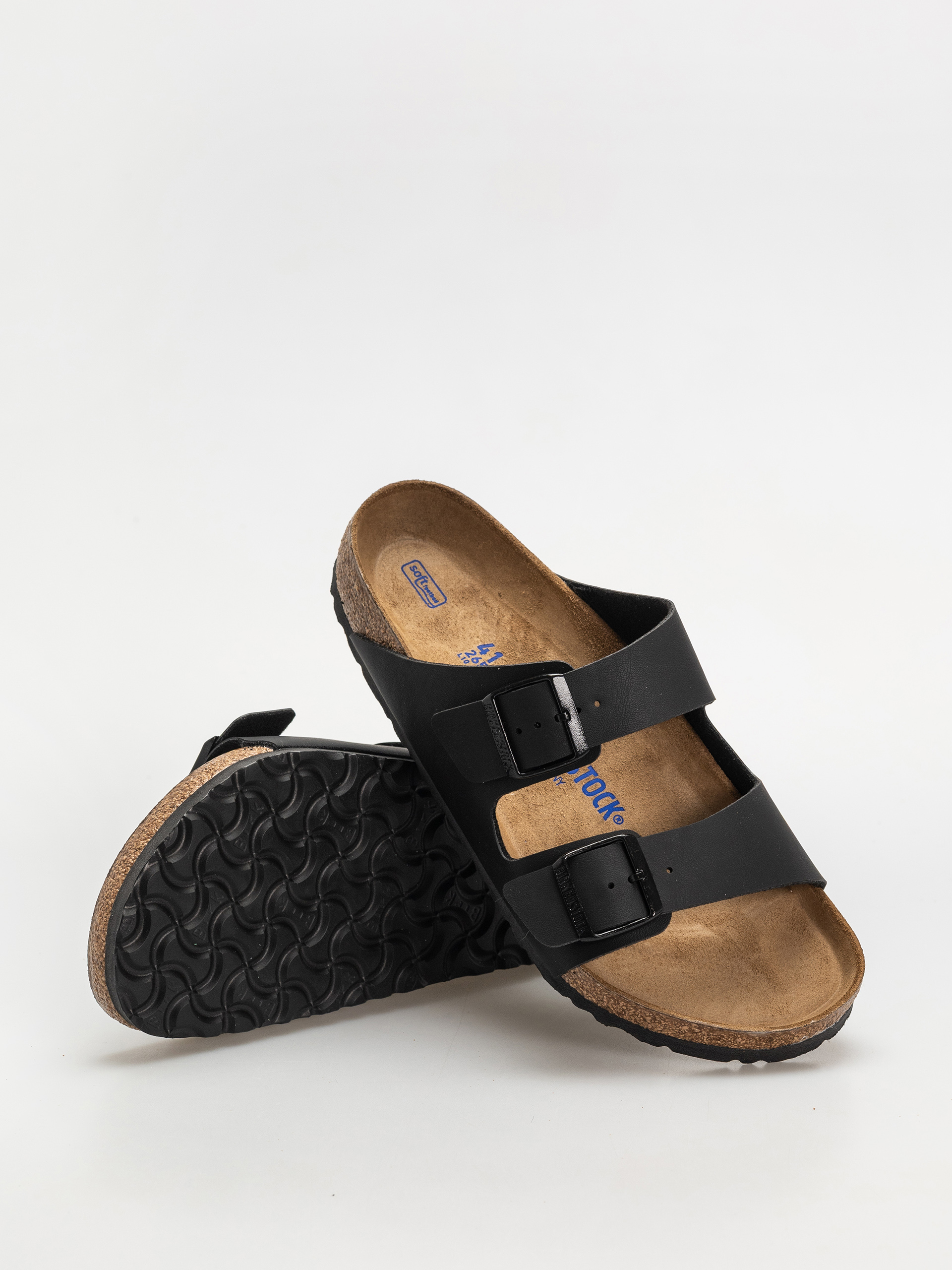 Plážovky Birkenstock Arizona Briko Flor Regular (black)
