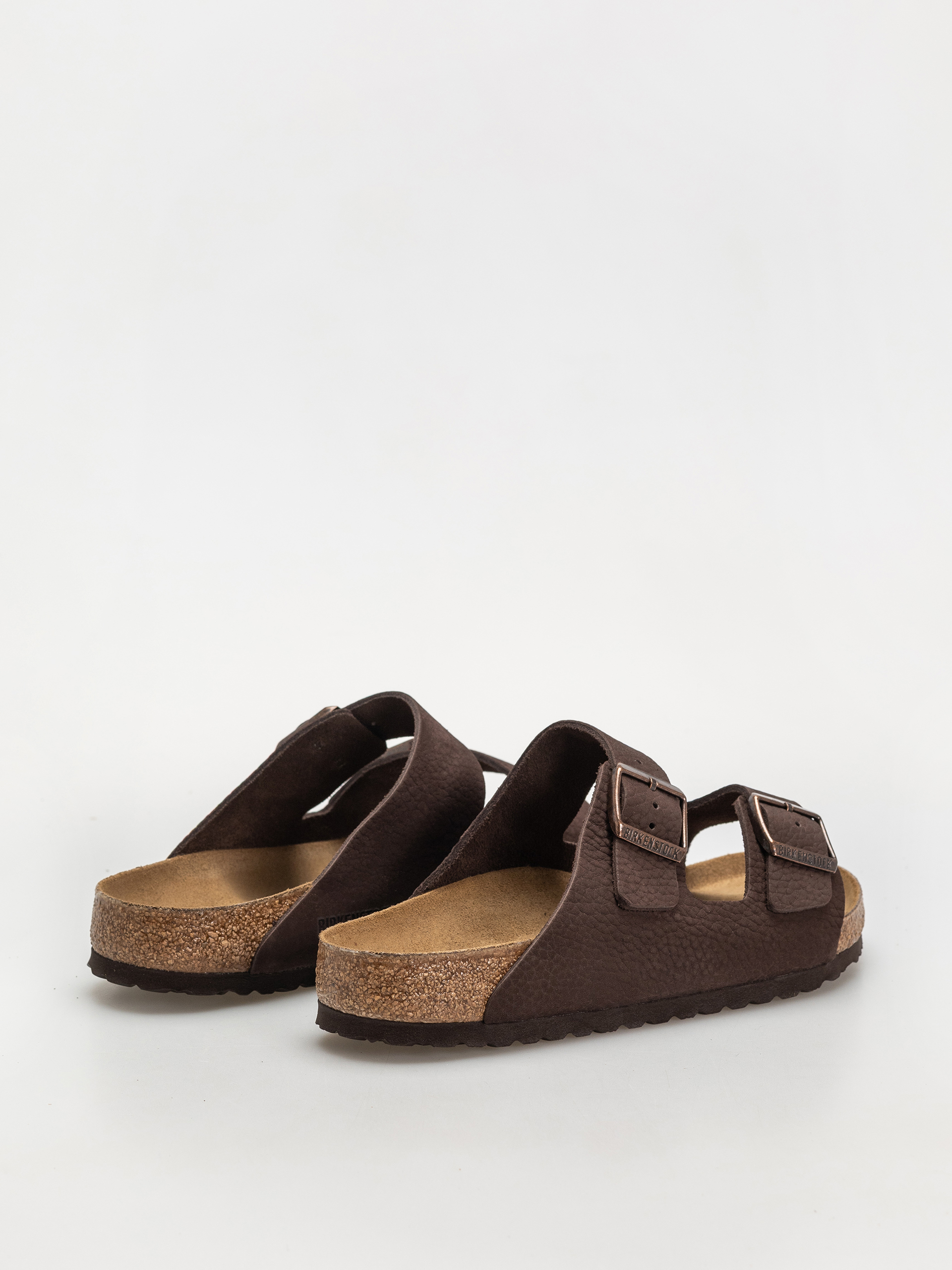 Plážovky Birkenstock Arizona Nubuck Leather Regular (desert buck roast)