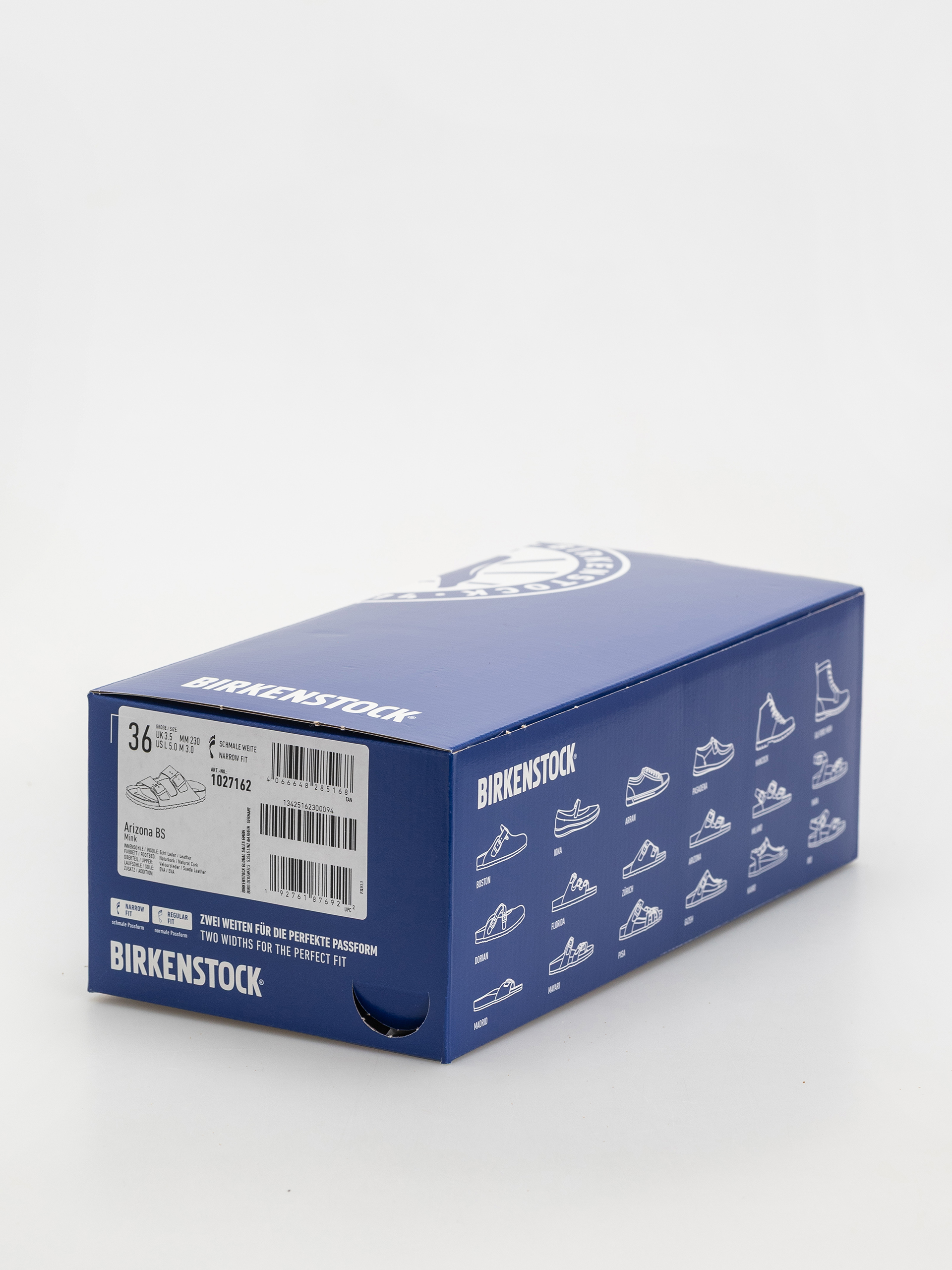 Plážovky Birkenstock Arizona Suede Leather Narrow Wmn (mink)