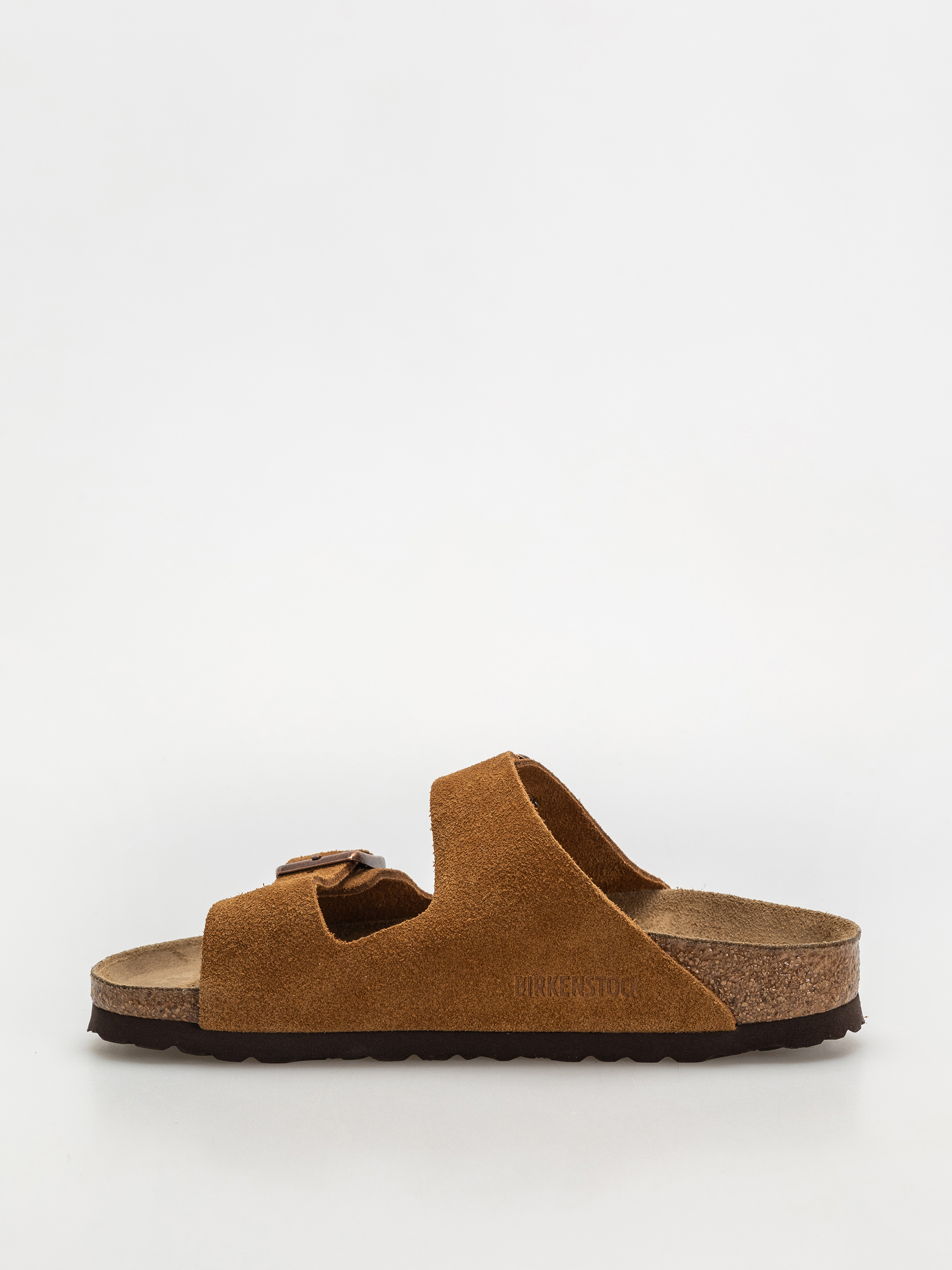 Plážovky Birkenstock Arizona Suede Leather Narrow Wmn (mink)