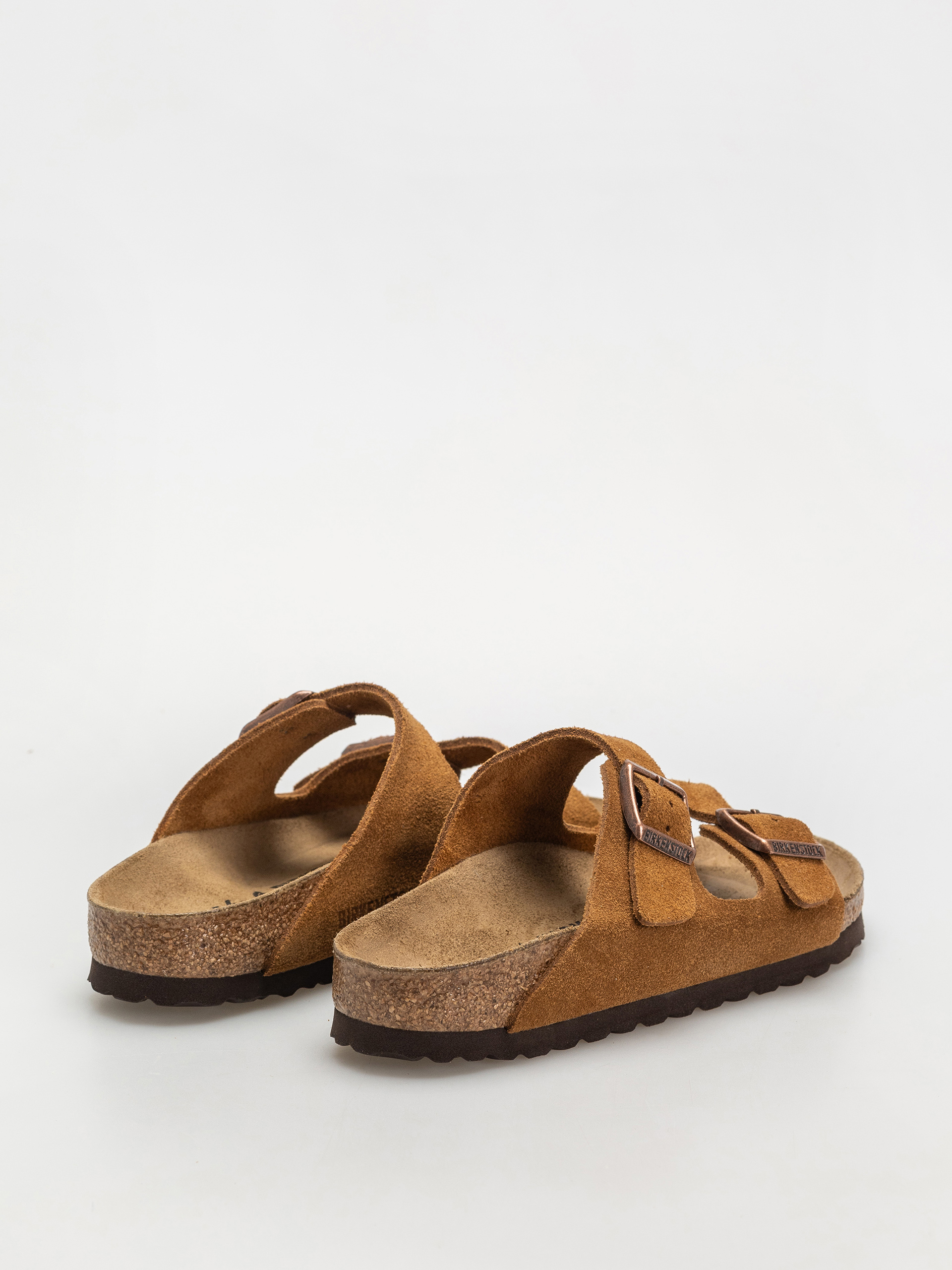 Plážovky Birkenstock Arizona Suede Leather Narrow Wmn (mink)