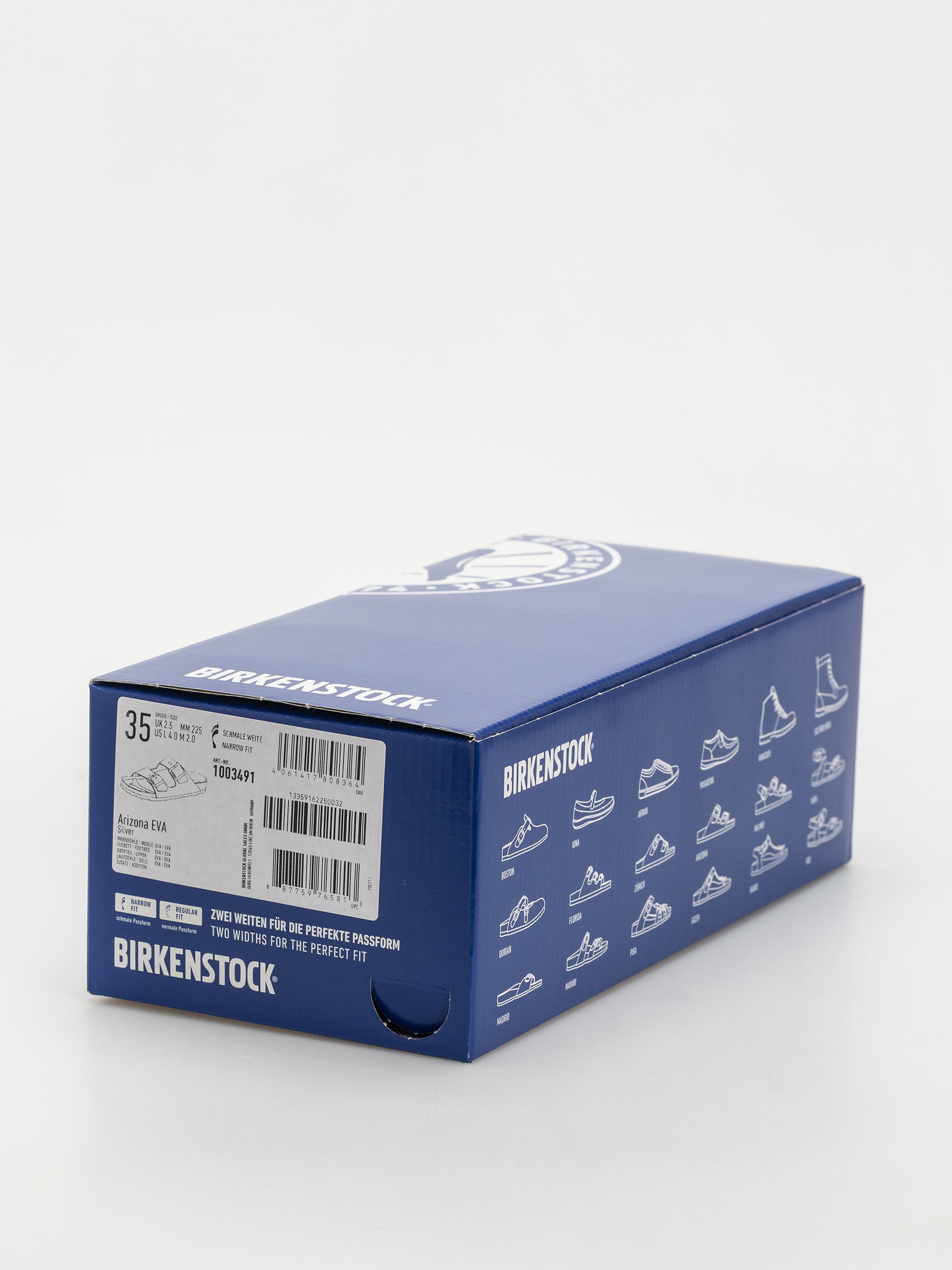 Plážovky Birkenstock Arizona EVA Narrow Wmn (metallic silver)