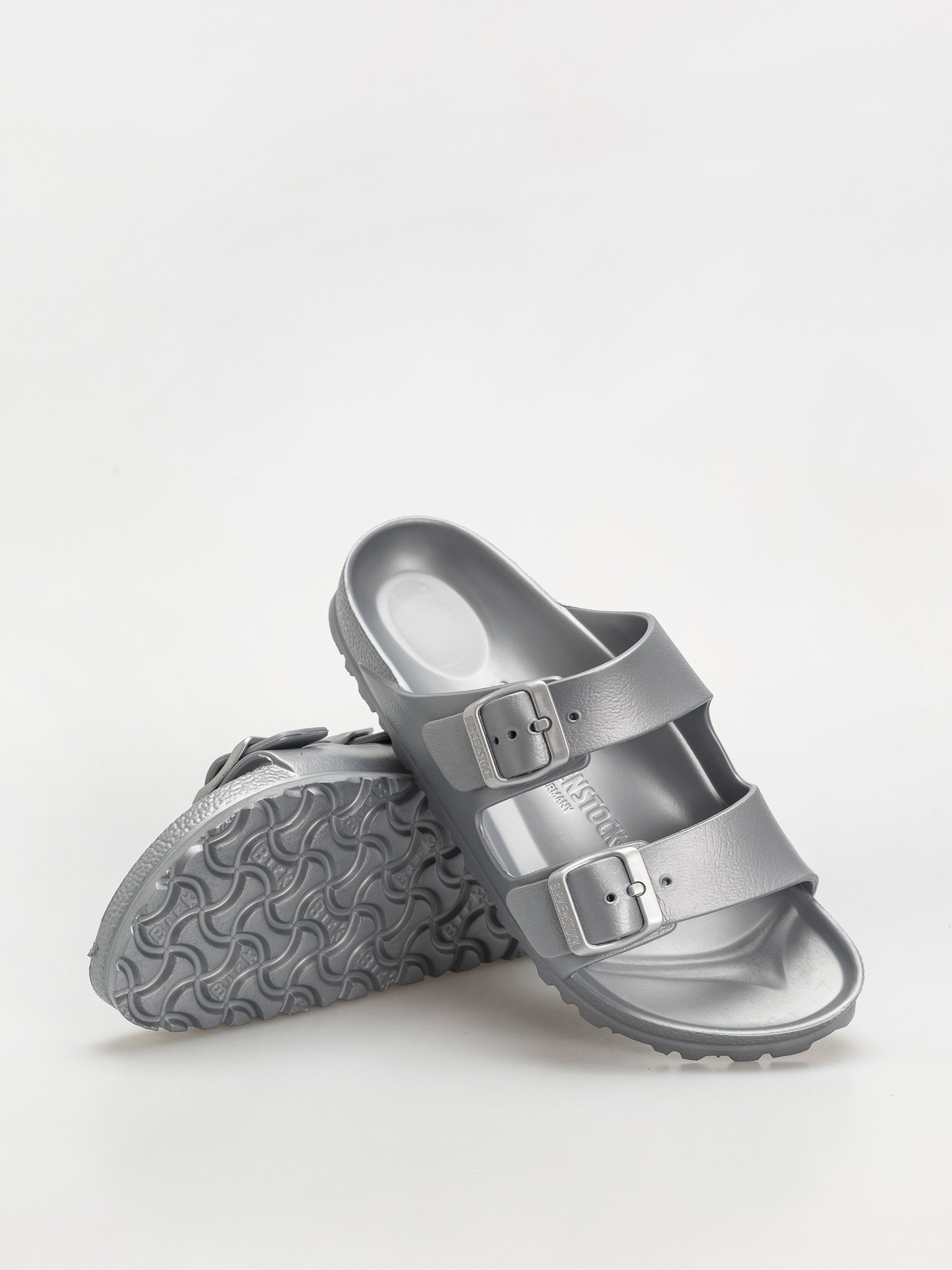Plážovky Birkenstock Arizona EVA Narrow Wmn (metallic silver)