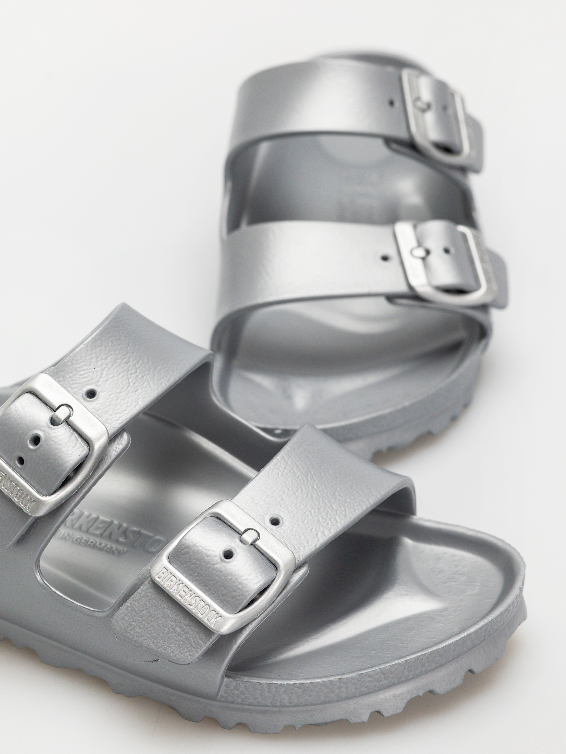 Plážovky Birkenstock Arizona EVA Narrow Wmn (metallic silver)
