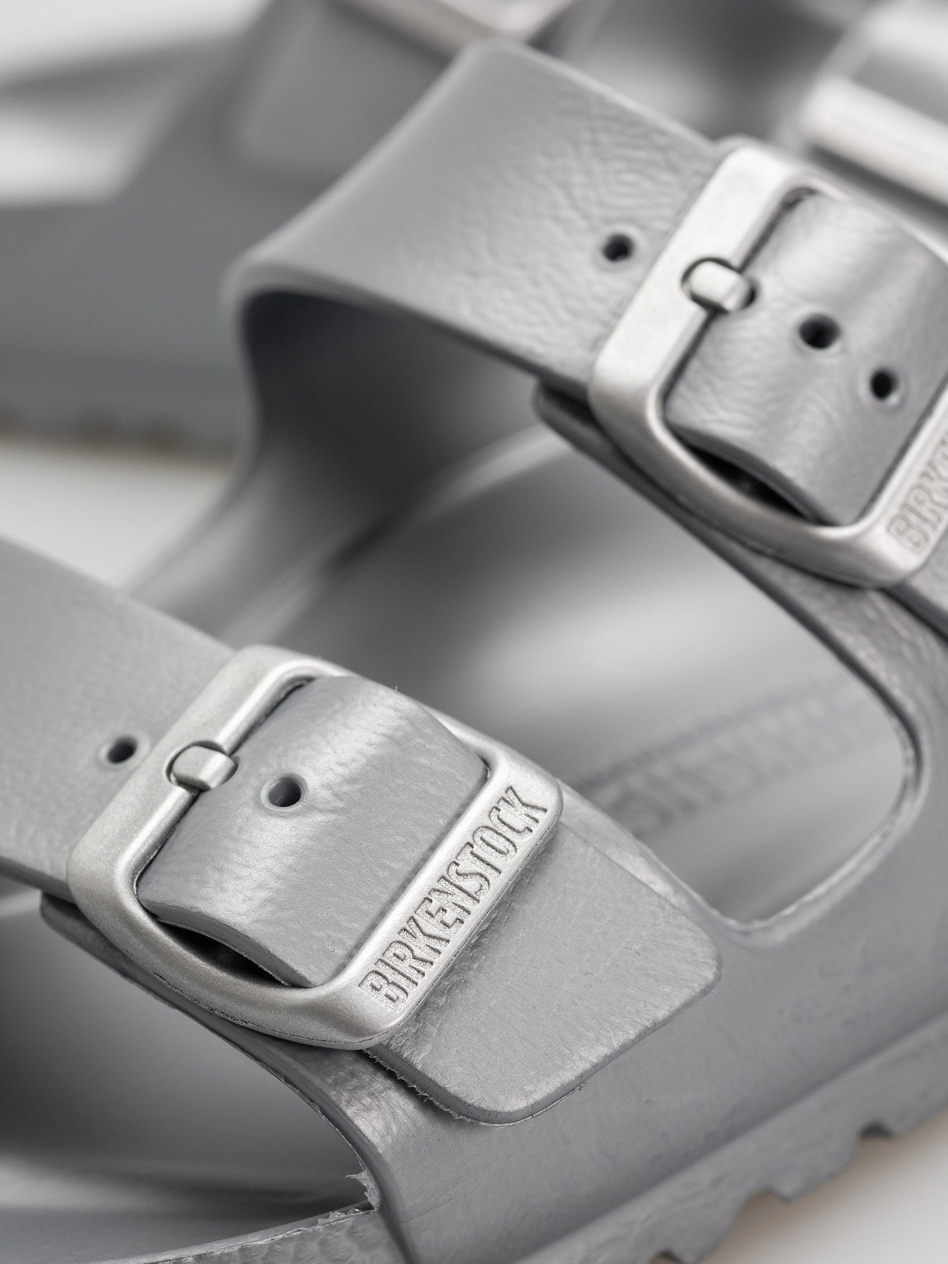 Plážovky Birkenstock Arizona EVA Narrow Wmn (metallic silver)