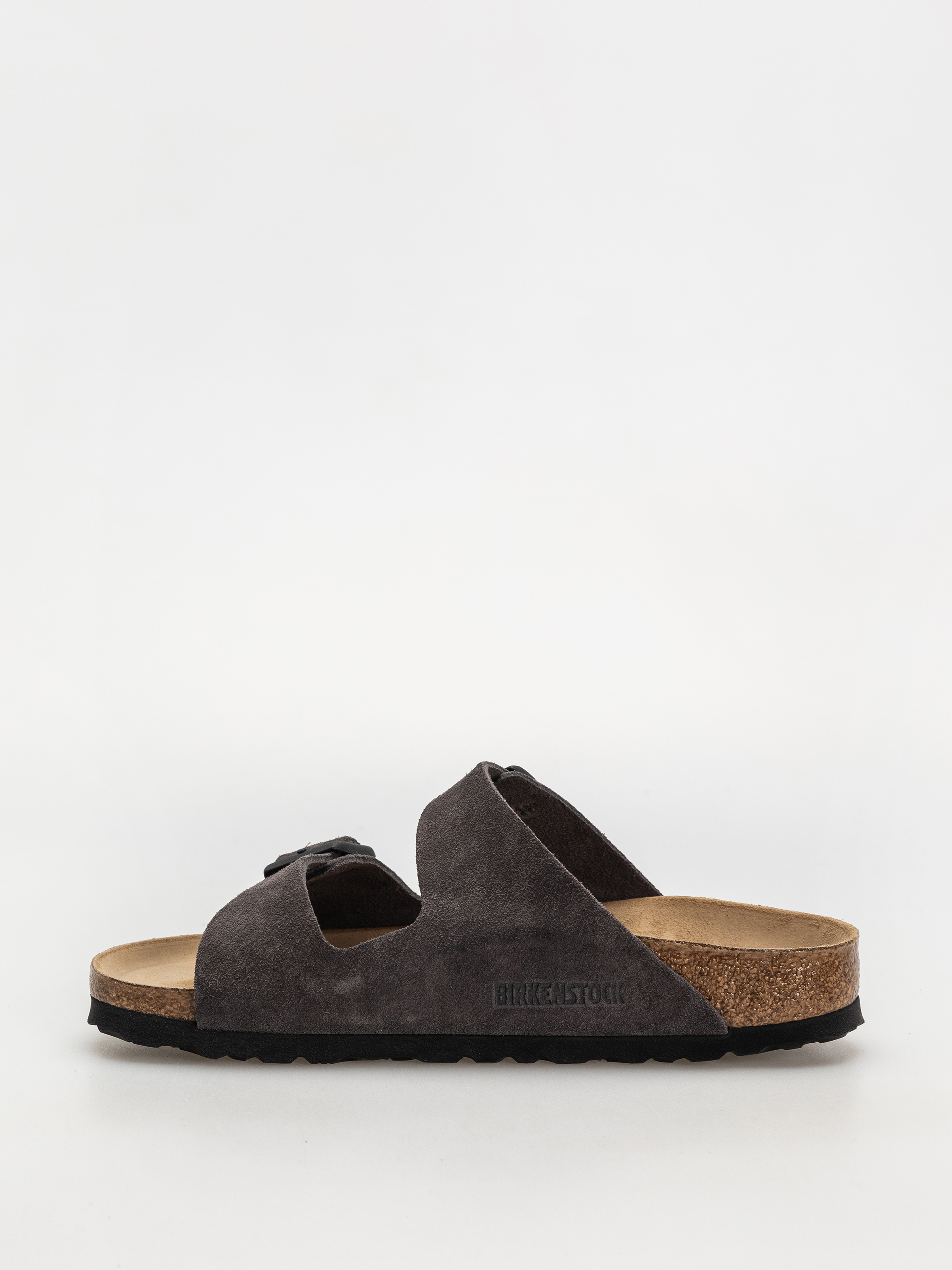 Plážovky Birkenstock Arizona Suede Leather Narrow Wmn (velvet grey)