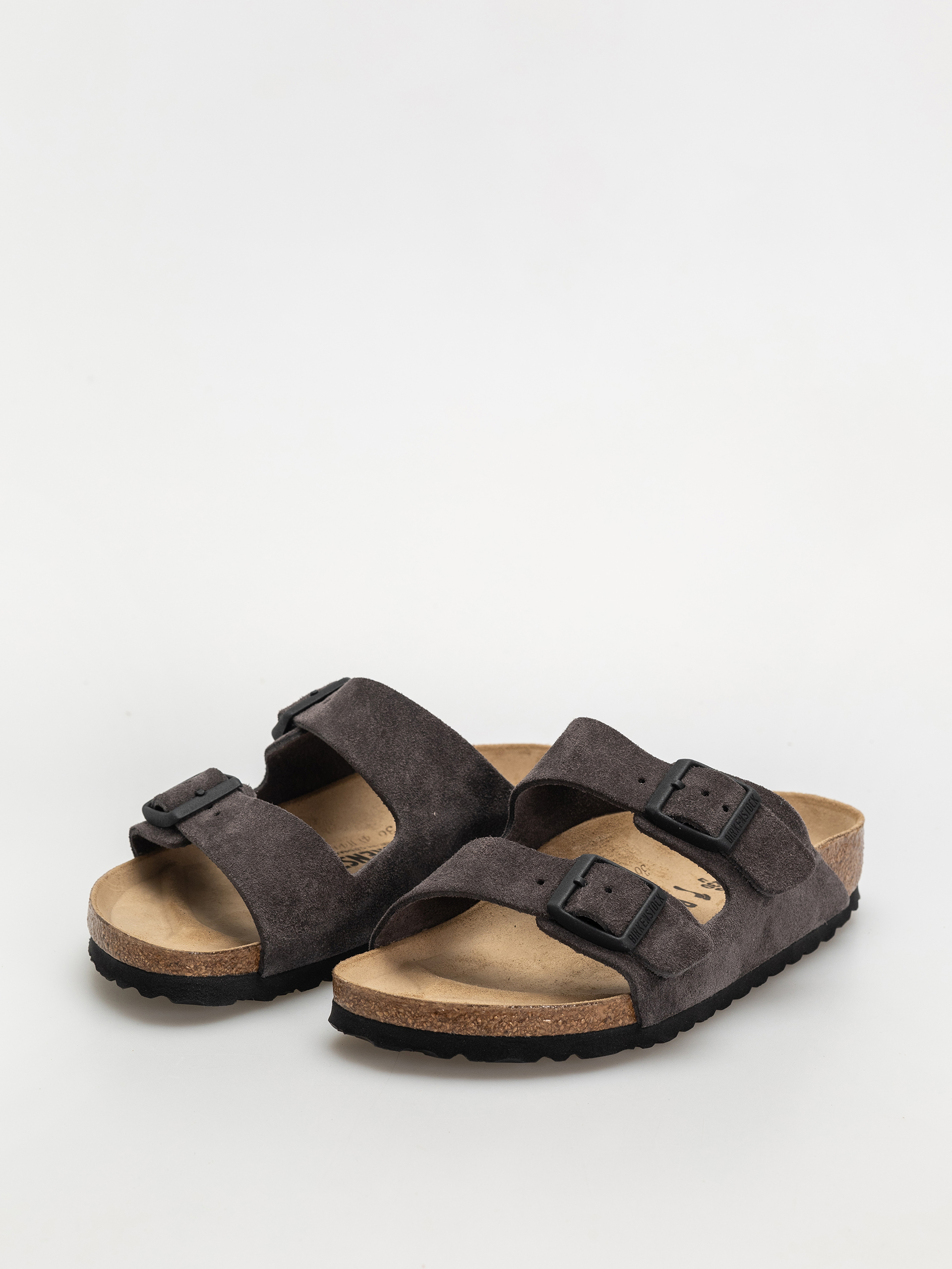 Plážovky Birkenstock Arizona Suede Leather Narrow Wmn (velvet grey)