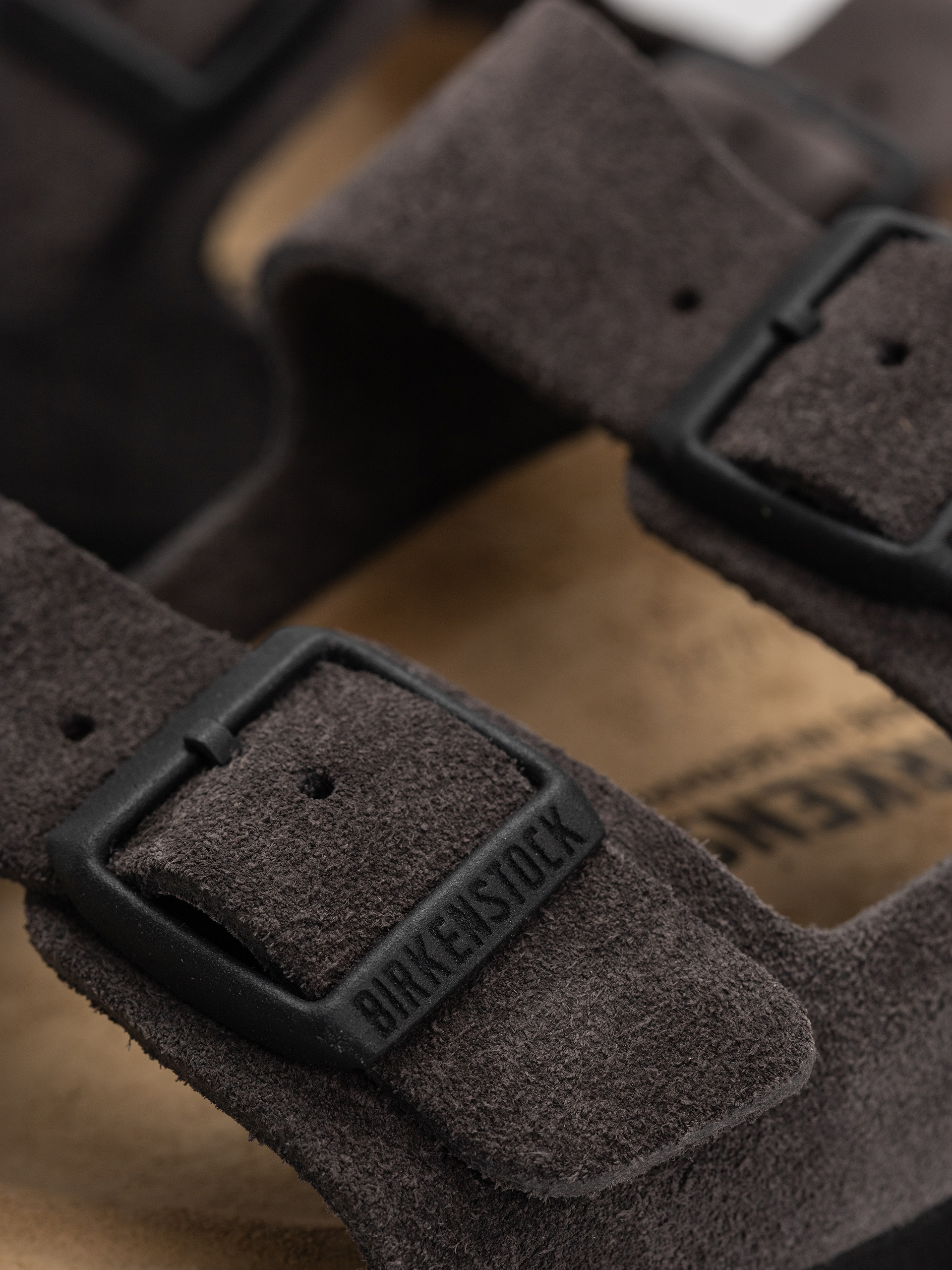 Plážovky Birkenstock Arizona Suede Leather Narrow Wmn (velvet grey)