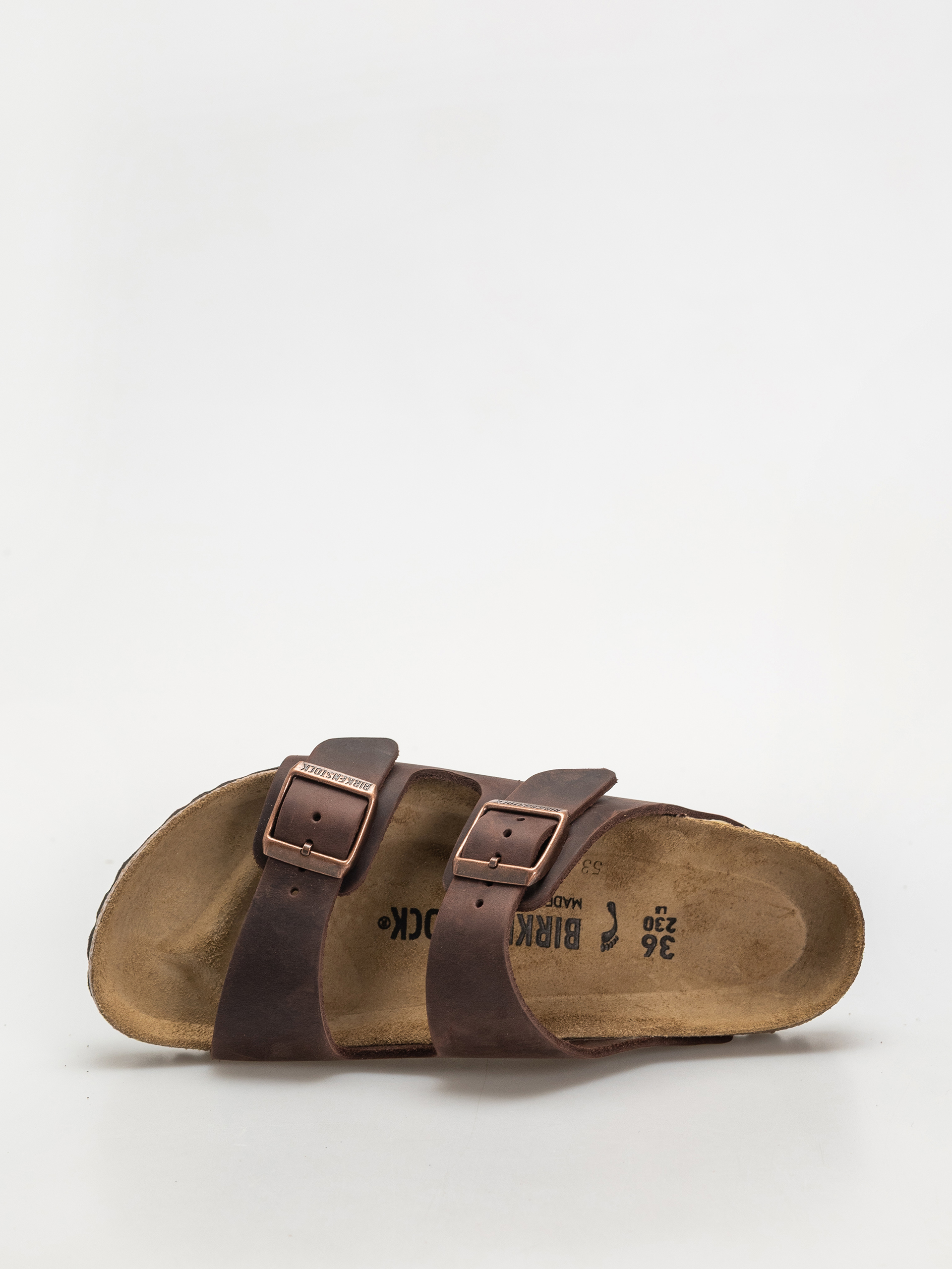Plážovky Birkenstock Arizona Oiled Leather Narrow Wmn (habana)