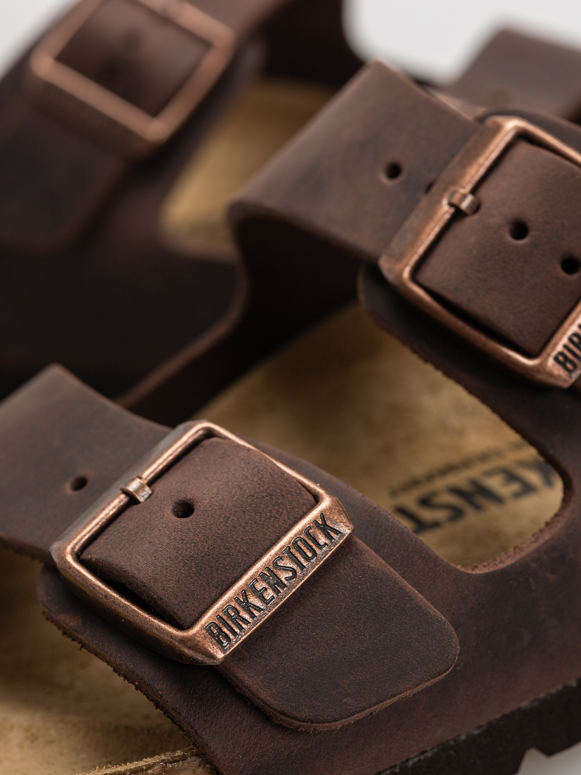 Plážovky Birkenstock Arizona Oiled Leather Narrow Wmn (habana)