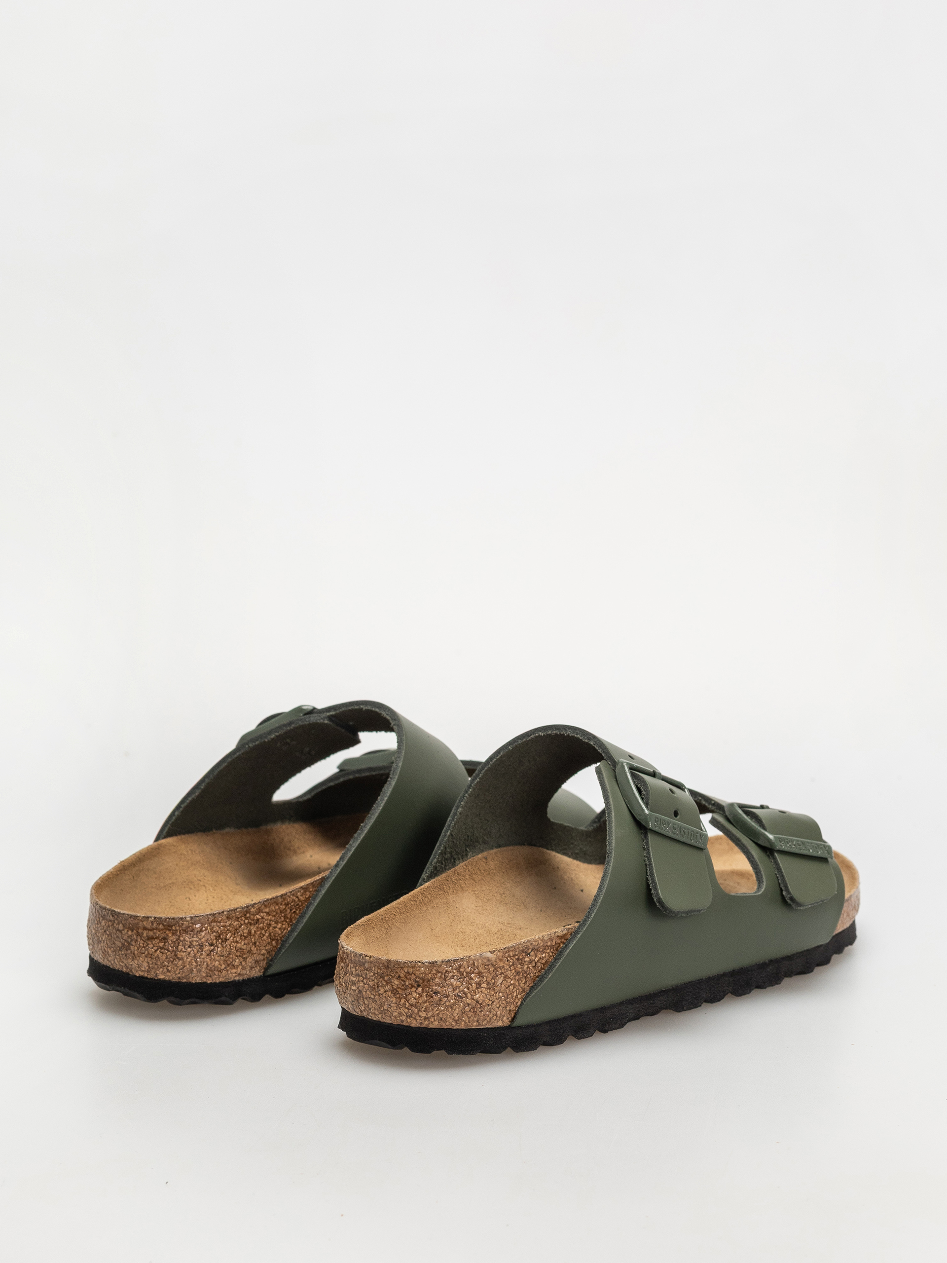 Plážovky Birkenstock Arizona Natural Leather Narrow Wmn (thyme)