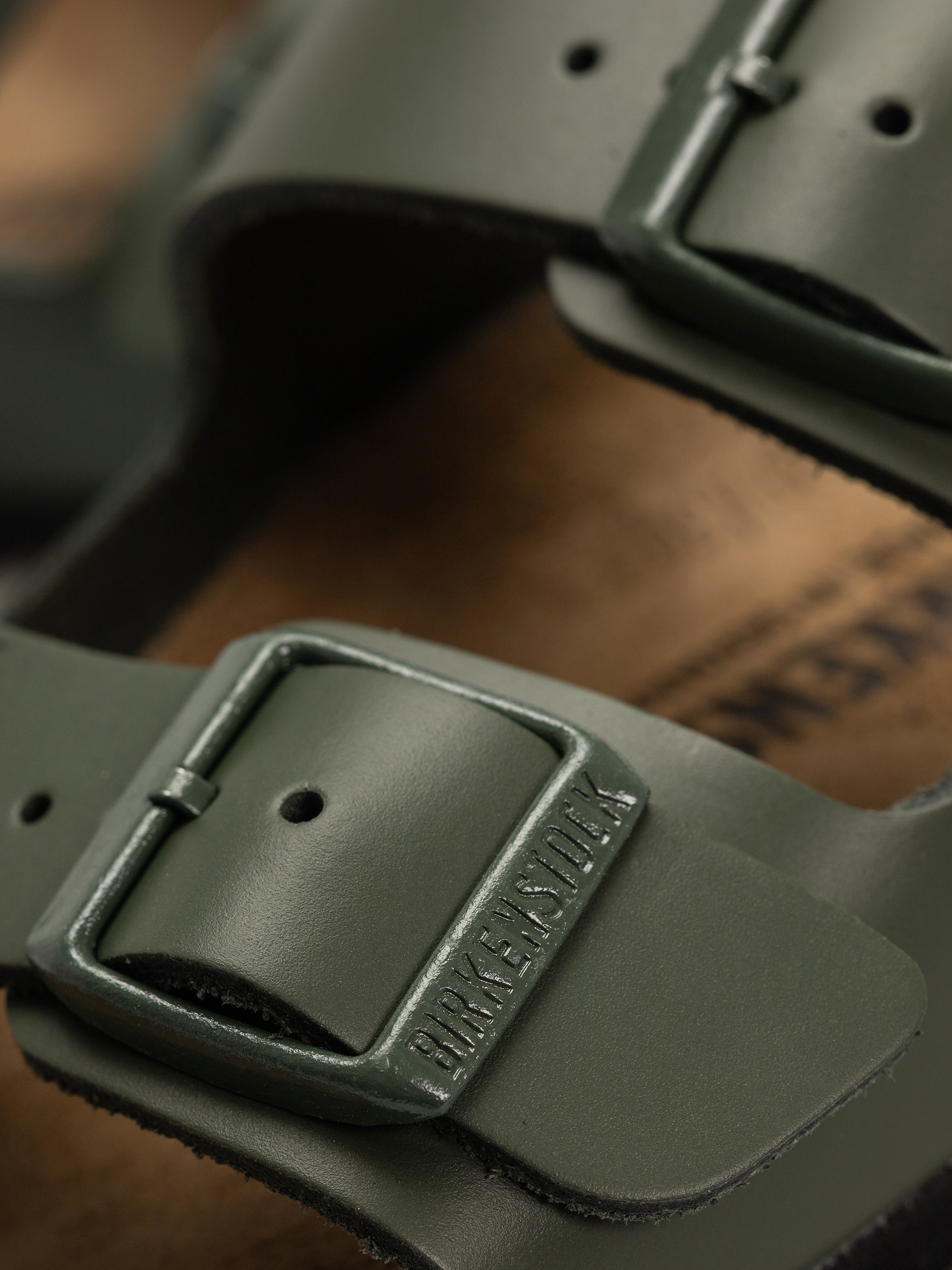 Plážovky Birkenstock Arizona Natural Leather Narrow Wmn (thyme)