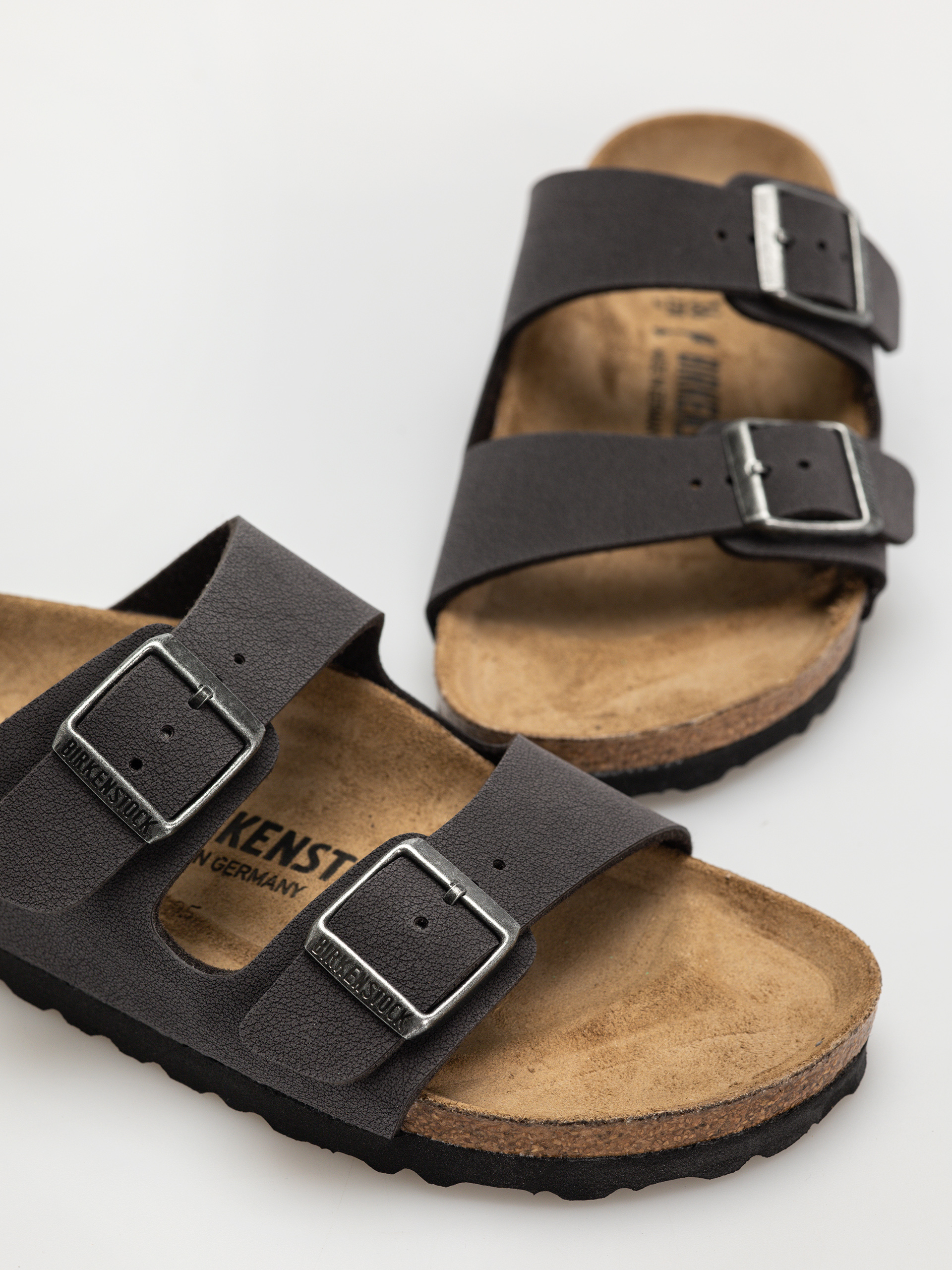 Plážovky Birkenstock Arizona Birkibuc Narrow Wmn (velvet gray)