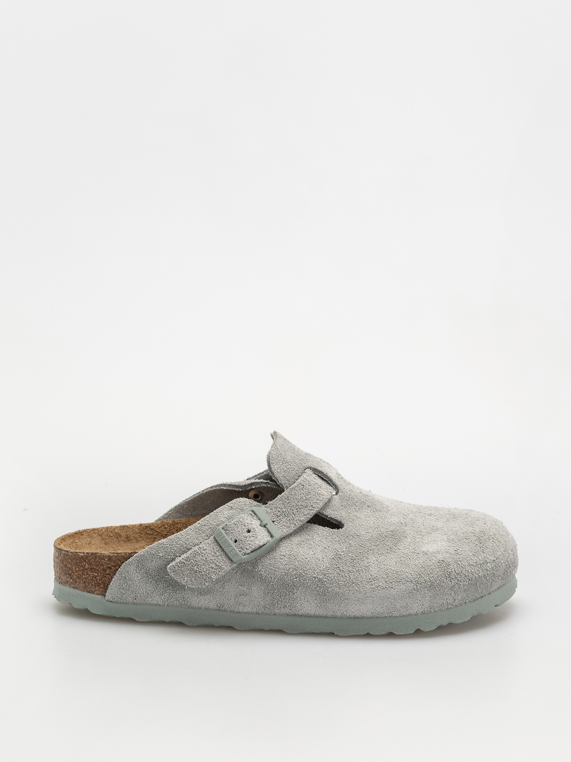 Plu00e1u017eovky Birkenstock Boston Suede Leather Narrow Wmn (pure sage)