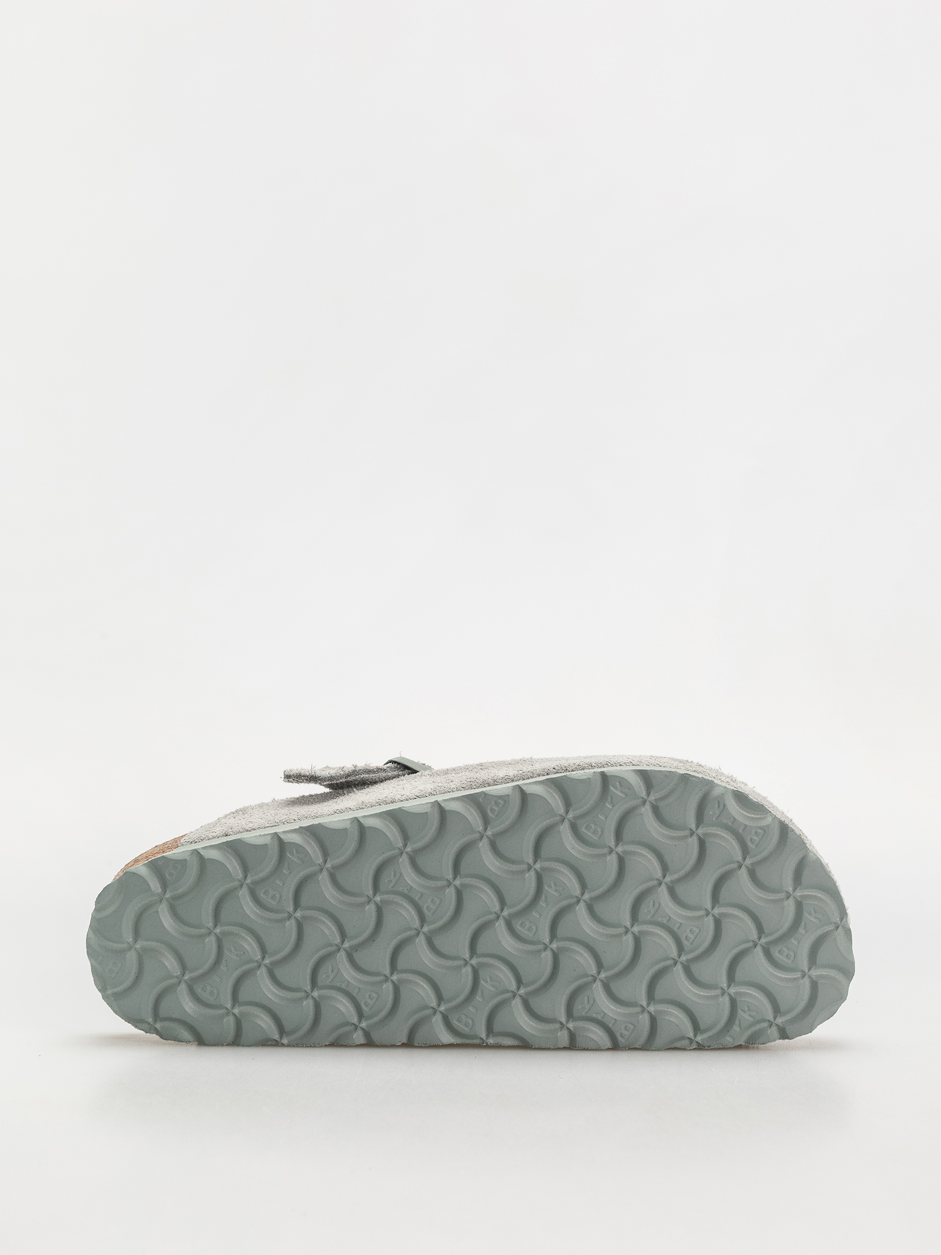 Plážovky Birkenstock Boston Suede Leather Narrow Wmn (pure sage)