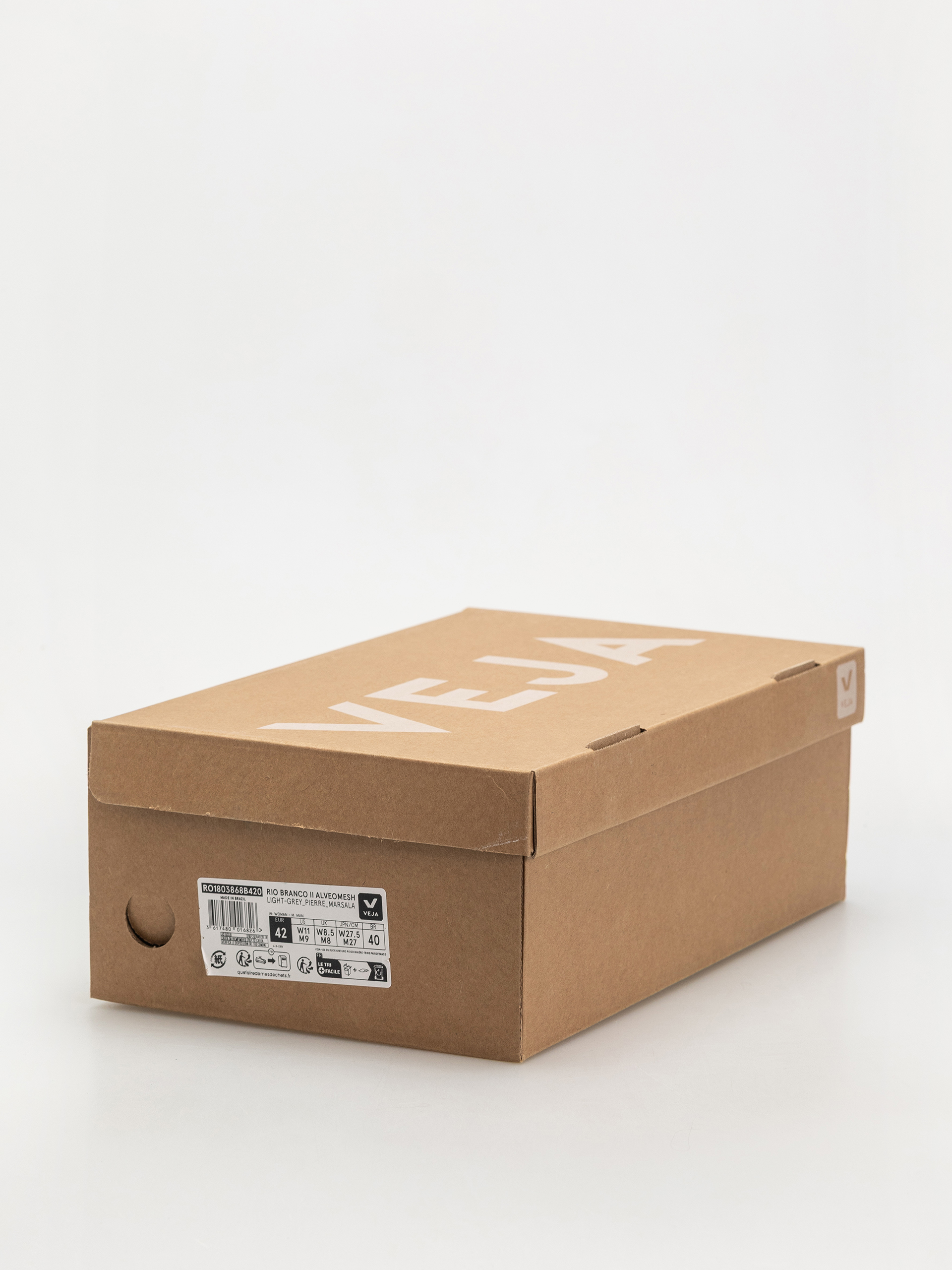 Boty Veja Rio Branco Ii (light grey pierre marsala)