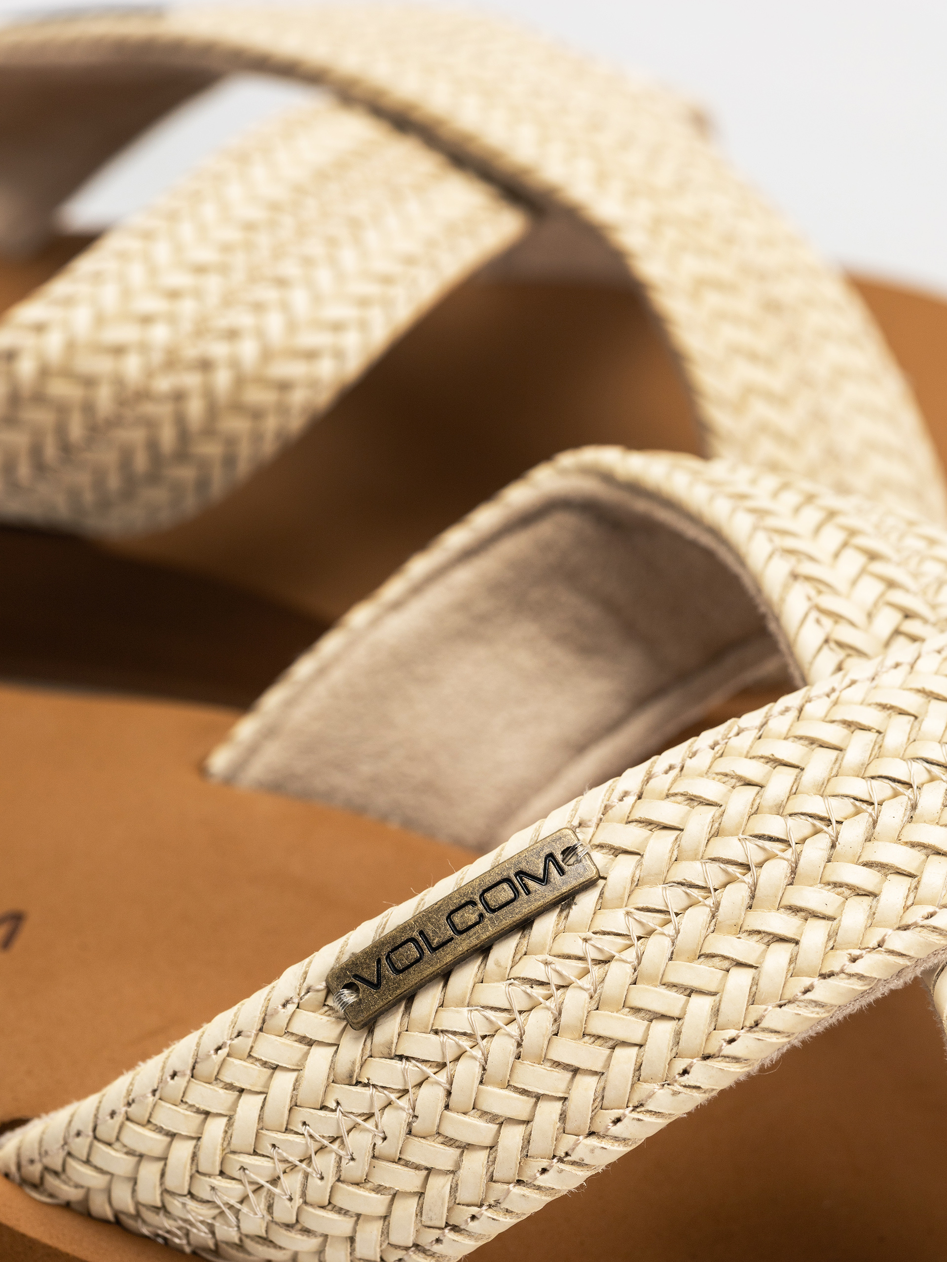 Plážovky Volcom Volcom Double Cross Wmn (cream)