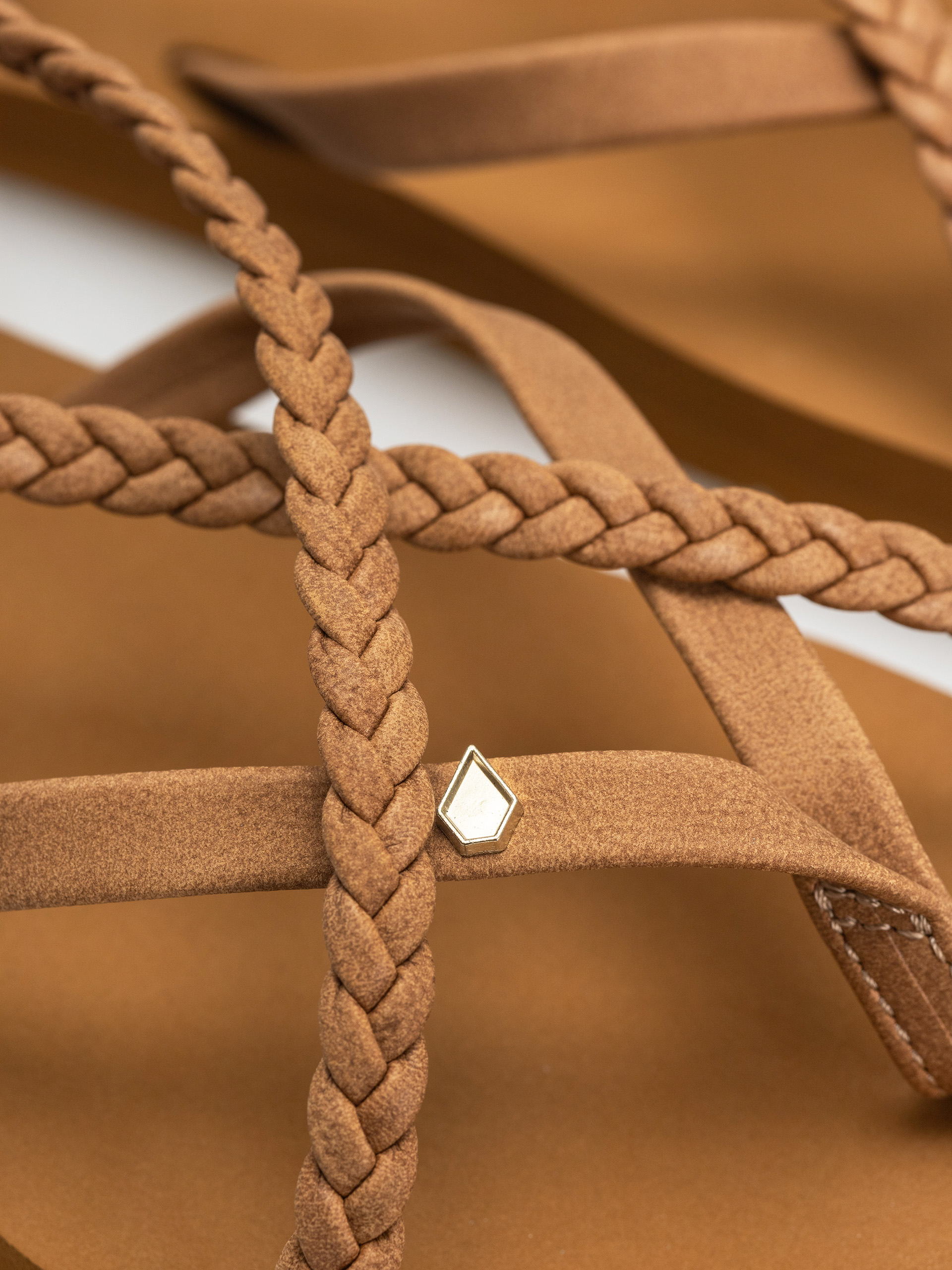 Plážovky Volcom Thriller Wmn (cognac)