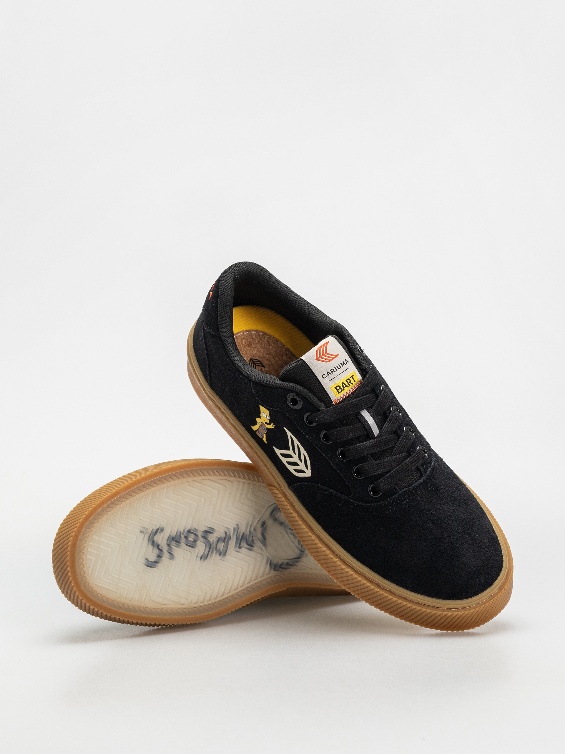 Boty Cariuma Simpsons Naioca (black suede bart skateboard)