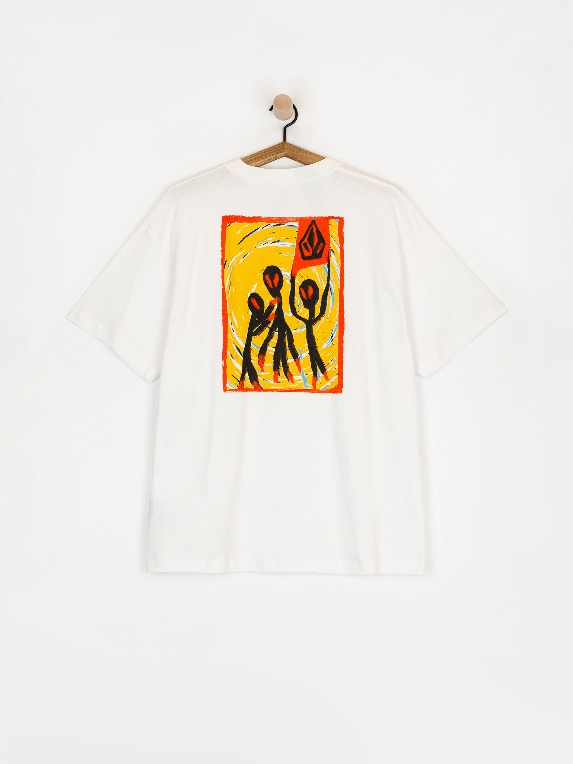 Tričko Volcom Gonyvaders Lse (white)