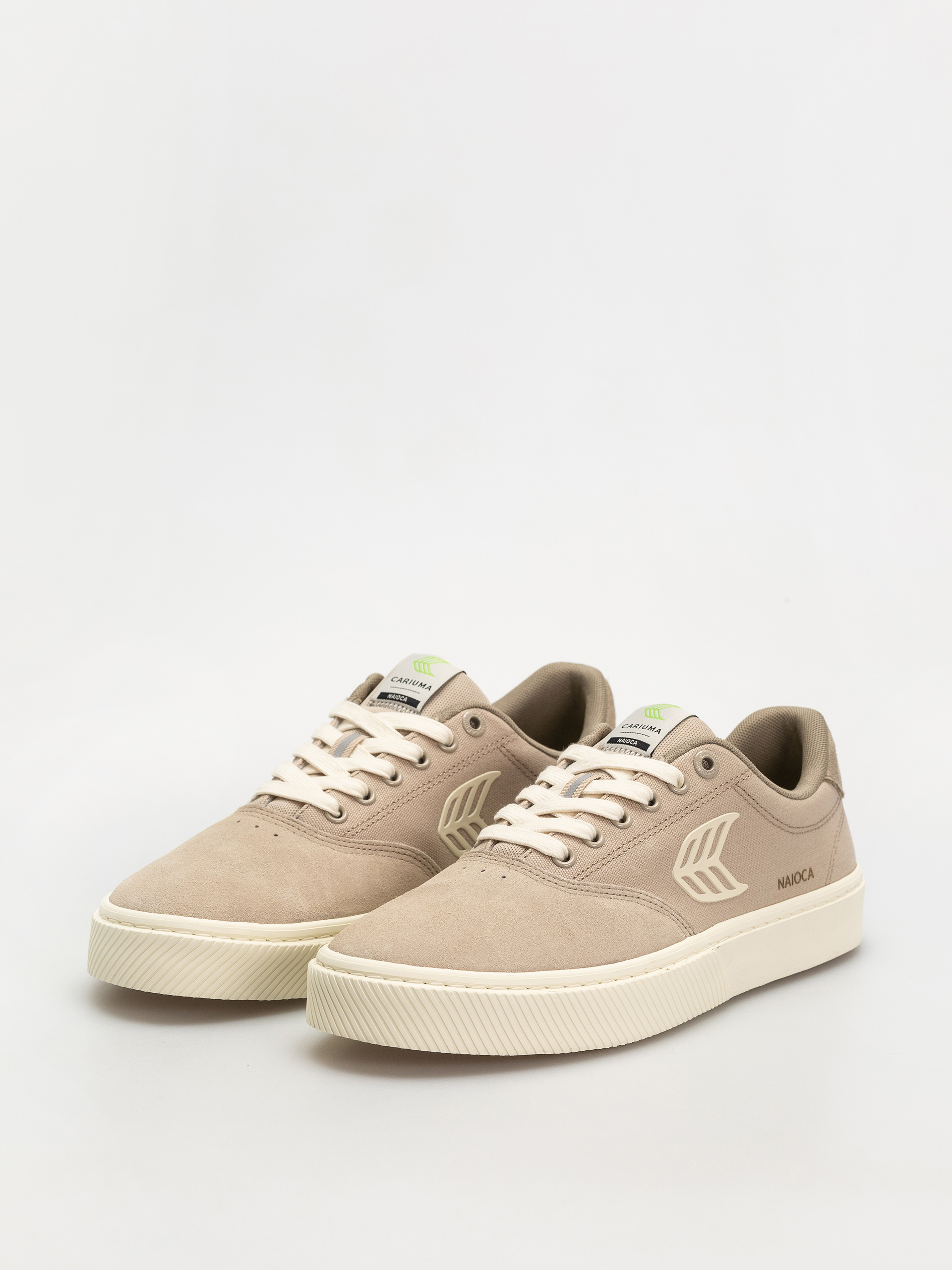 Boty Cariuma Naioca Pro (plaza taupe suede and canvas ivory logo laurel oak)