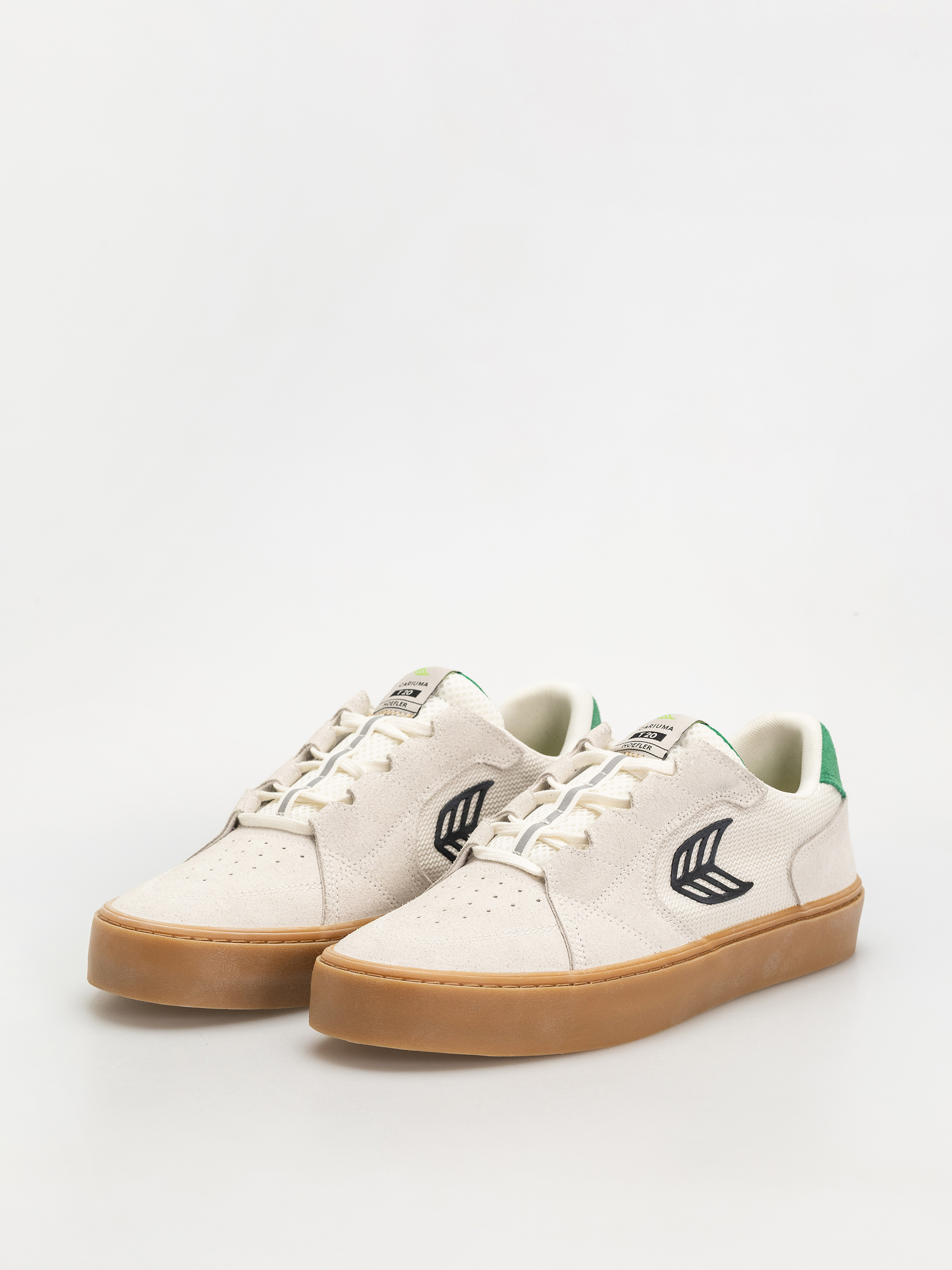 Boty Cariuma T20 Pro (gum smoke white suede and mesh black logo green)